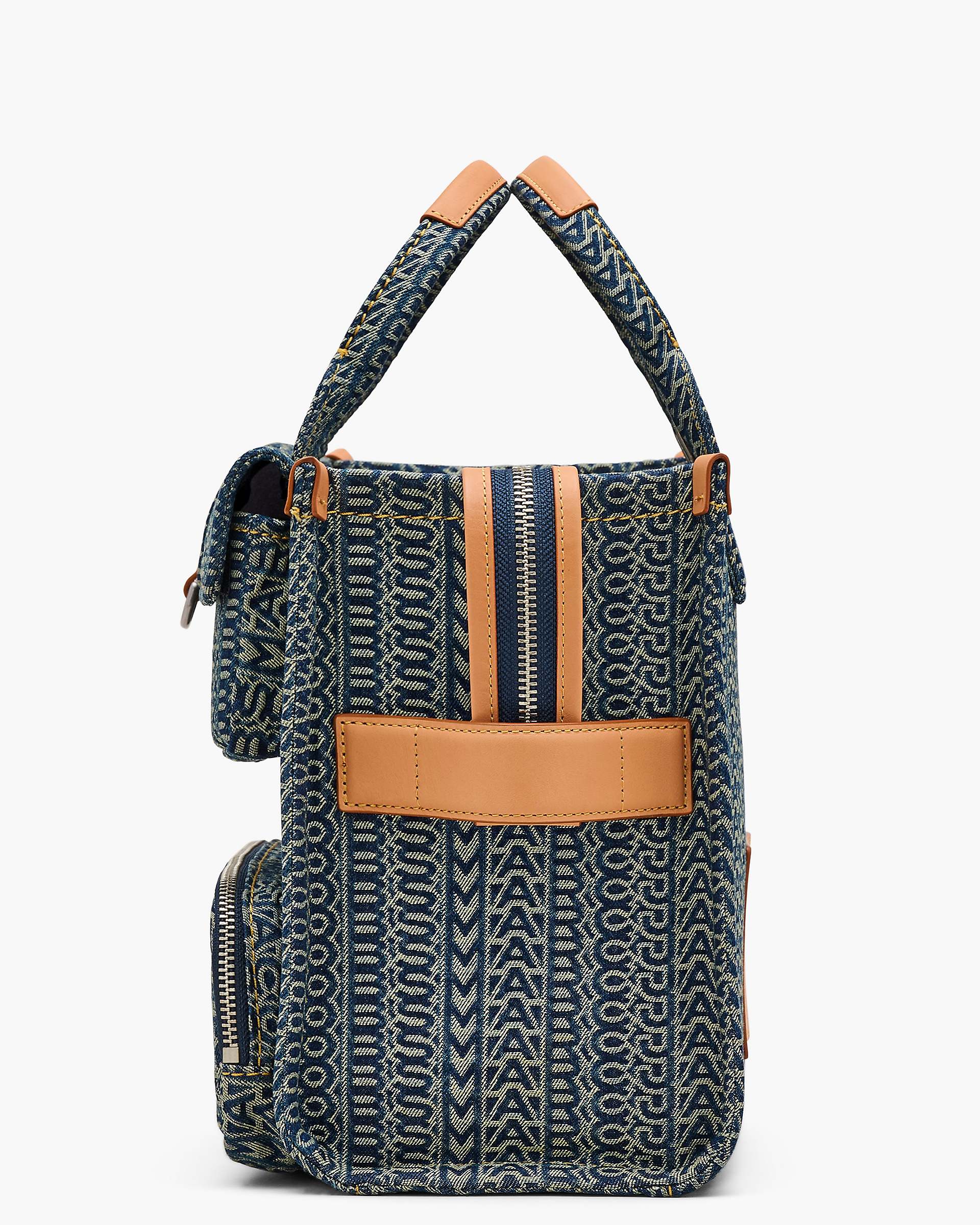 The Cargo Monogram Denim Medium Tote Bag - Sun Faded Denim | Marc Jacobs for sale
