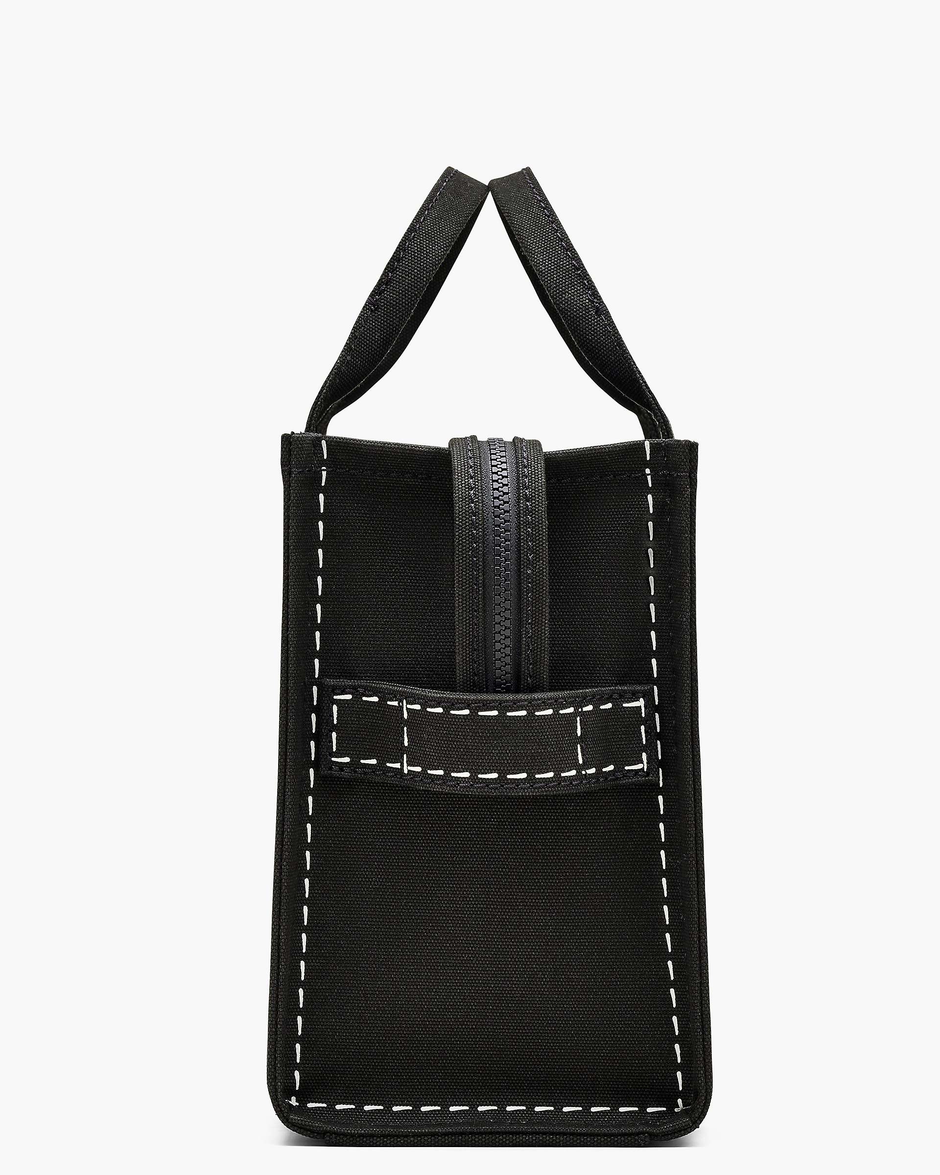 The Trompe L'Oeil Cargo Canvas Medium Tote Bag - Black | Marc Jacobs on sale