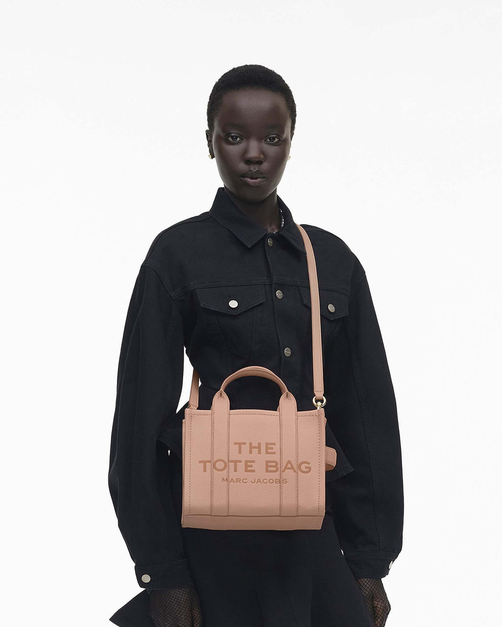 The Leather Small Tote Bag - Rose | Marc Jacobs online