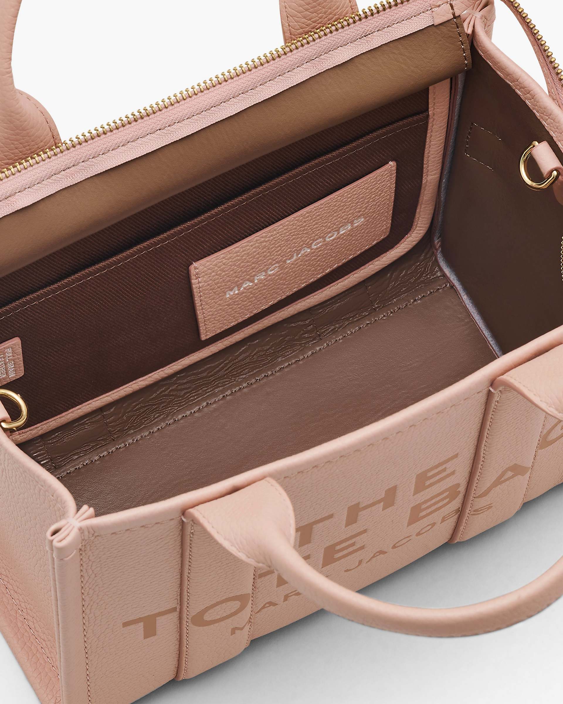 The Leather Small Tote Bag - Rose | Marc Jacobs online