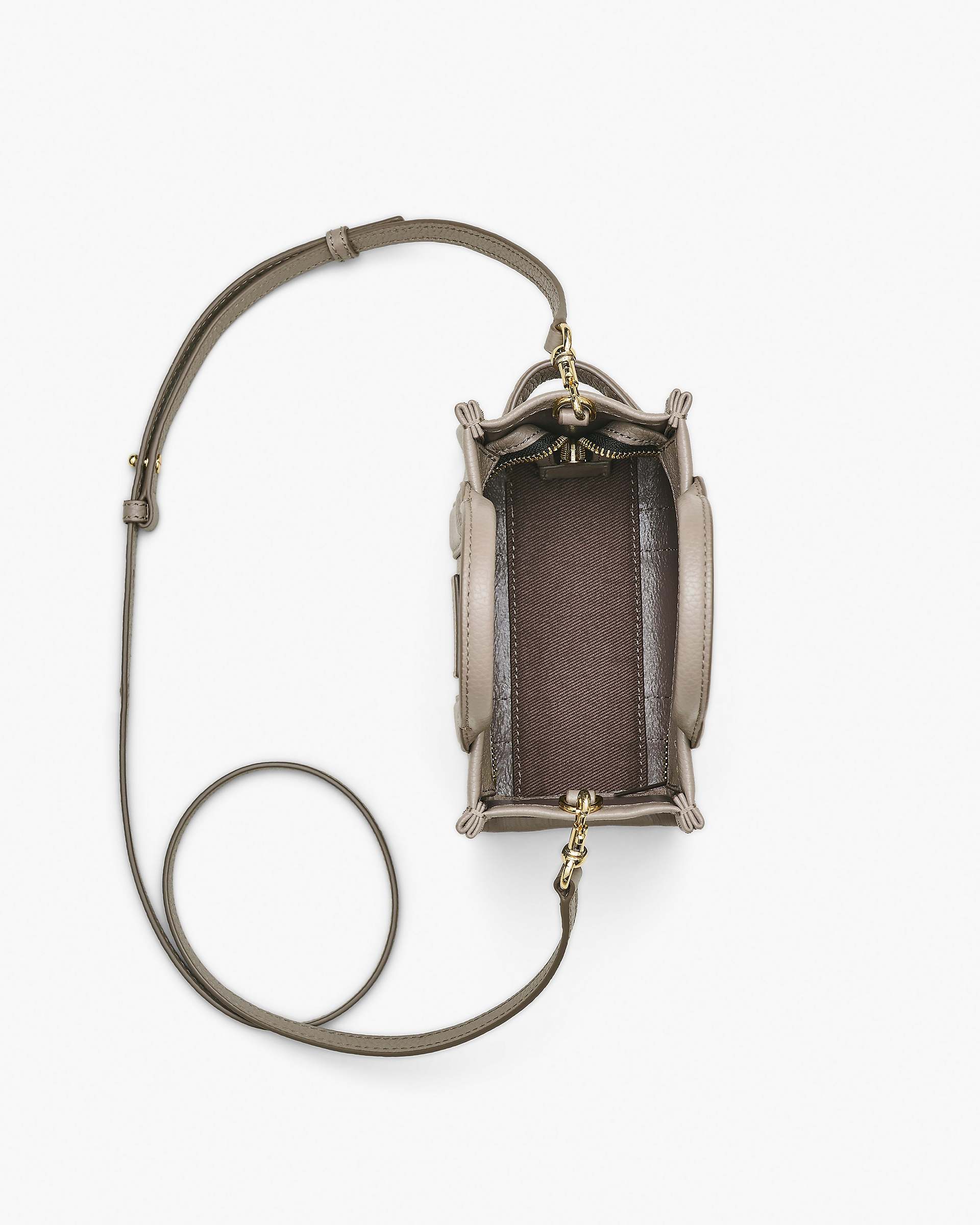 The Leather Crossbody Tote Bag - Cement | Marc Jacobs online