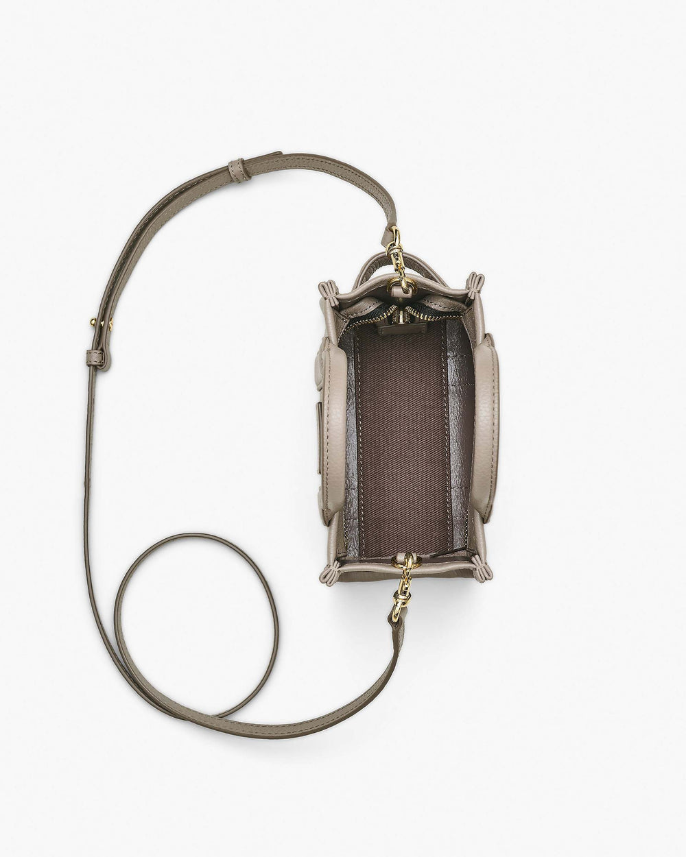 The Leather Crossbody Tote Bag - Cement | Marc Jacobs online