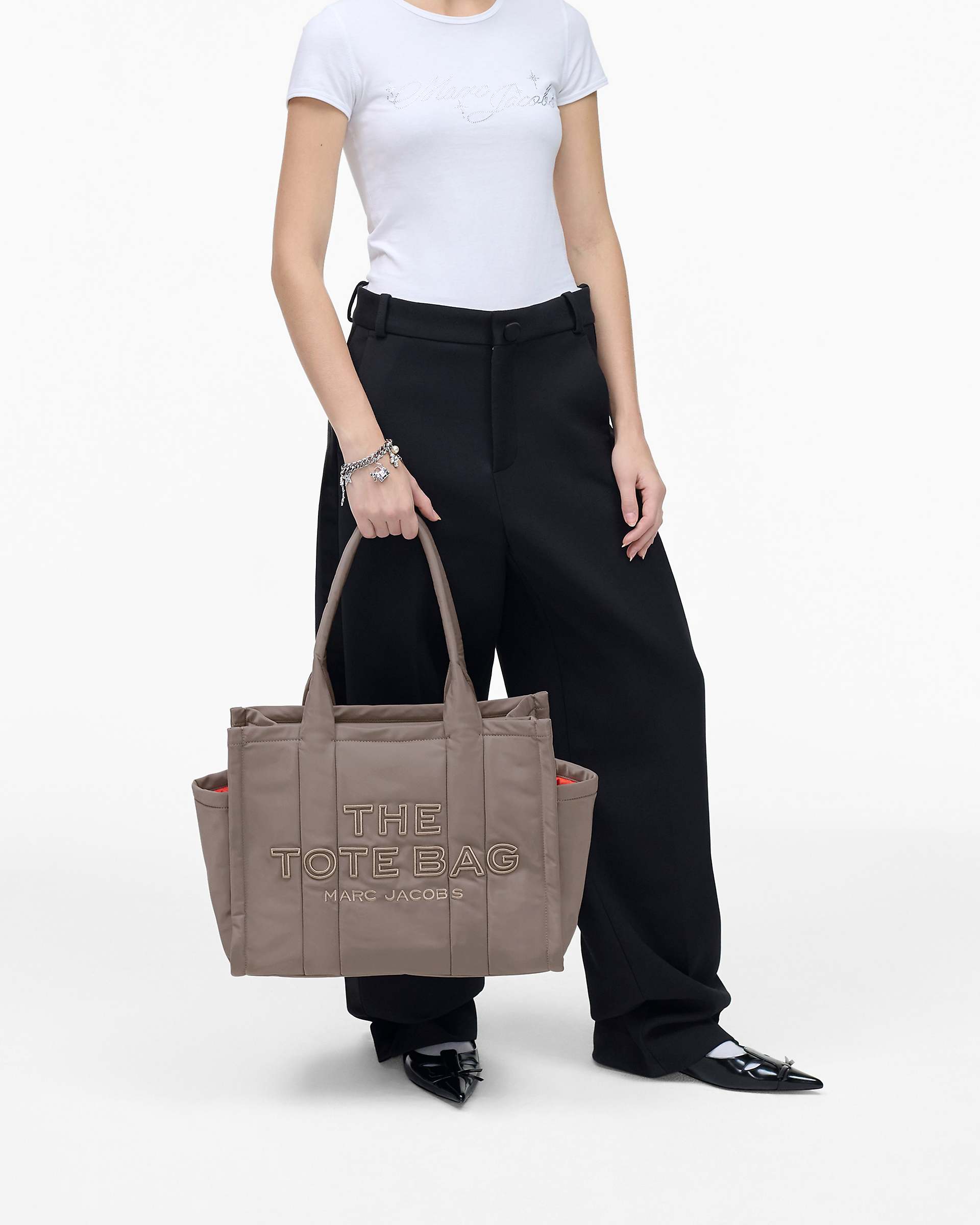 The Puffy Nylon Large Tote Bag - Cement | Marc Jacobs for sale