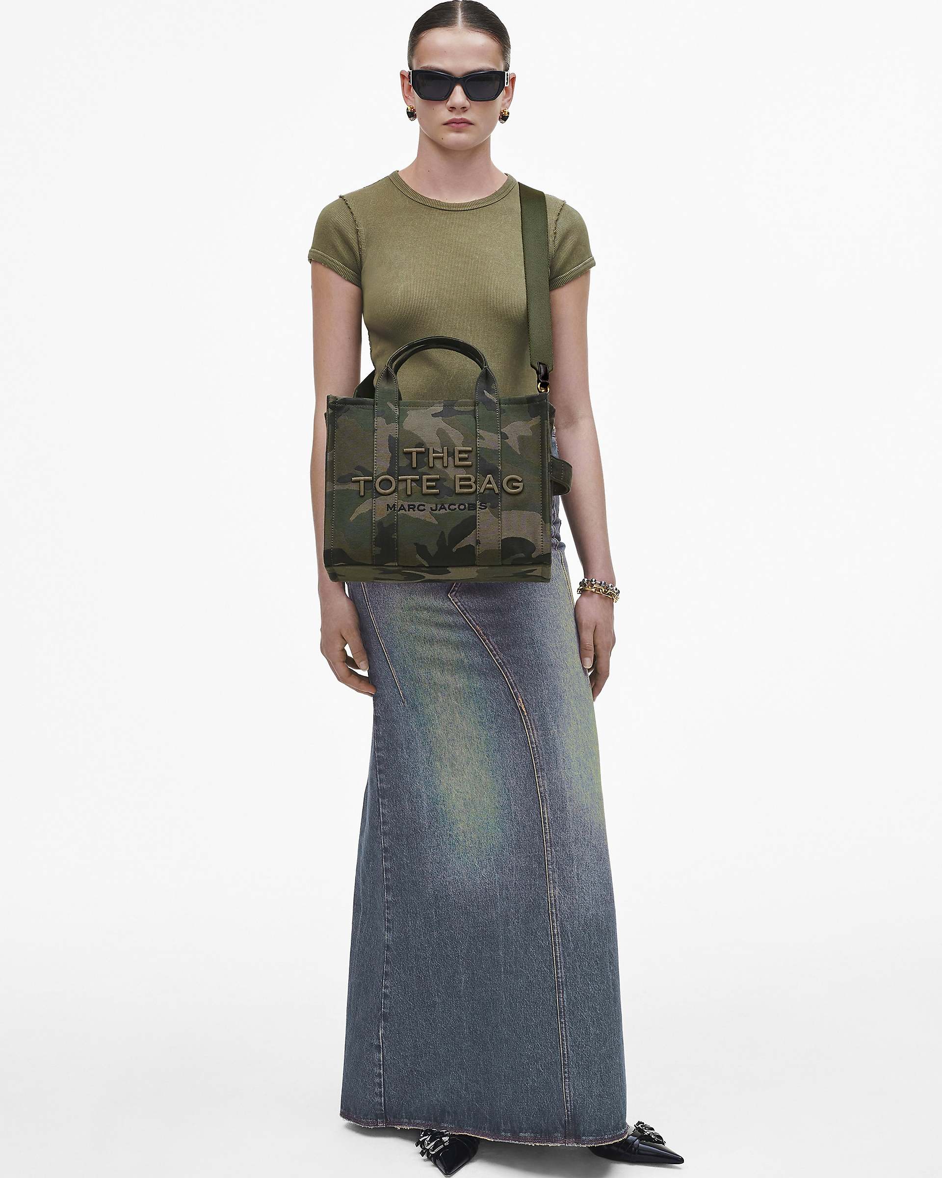The Camo Jacquard Medium Tote Bag - Camo Multi | Marc Jacobs discount
