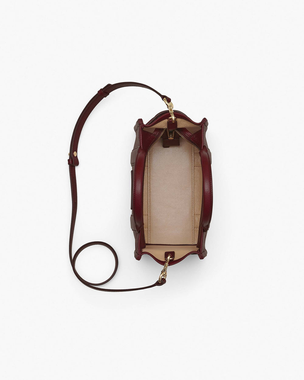 The Leather Small Tote Bag - Cherry | Marc Jacobs US