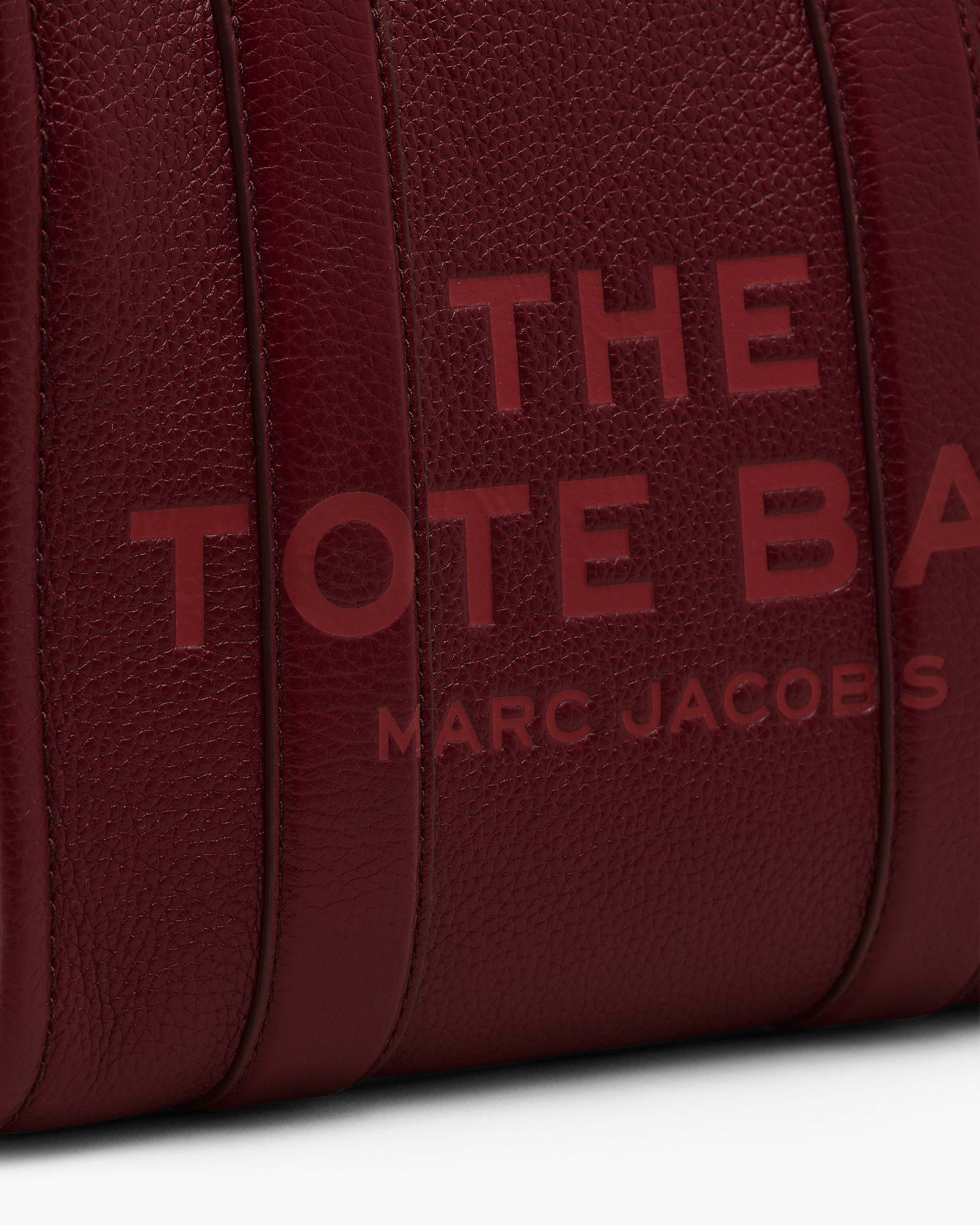 The Leather Small Tote Bag - Cherry | Marc Jacobs US