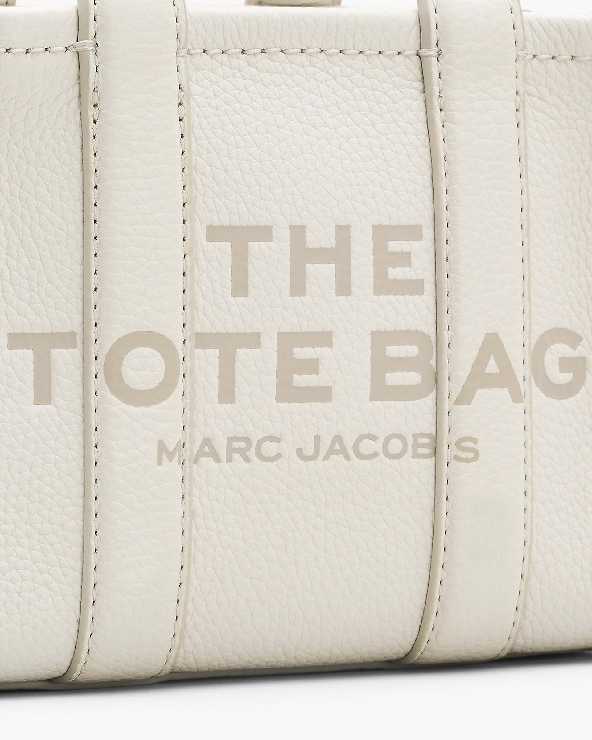 The Leather Crossbody Tote Bag - Cotton/Silver | Marc Jacobs discount