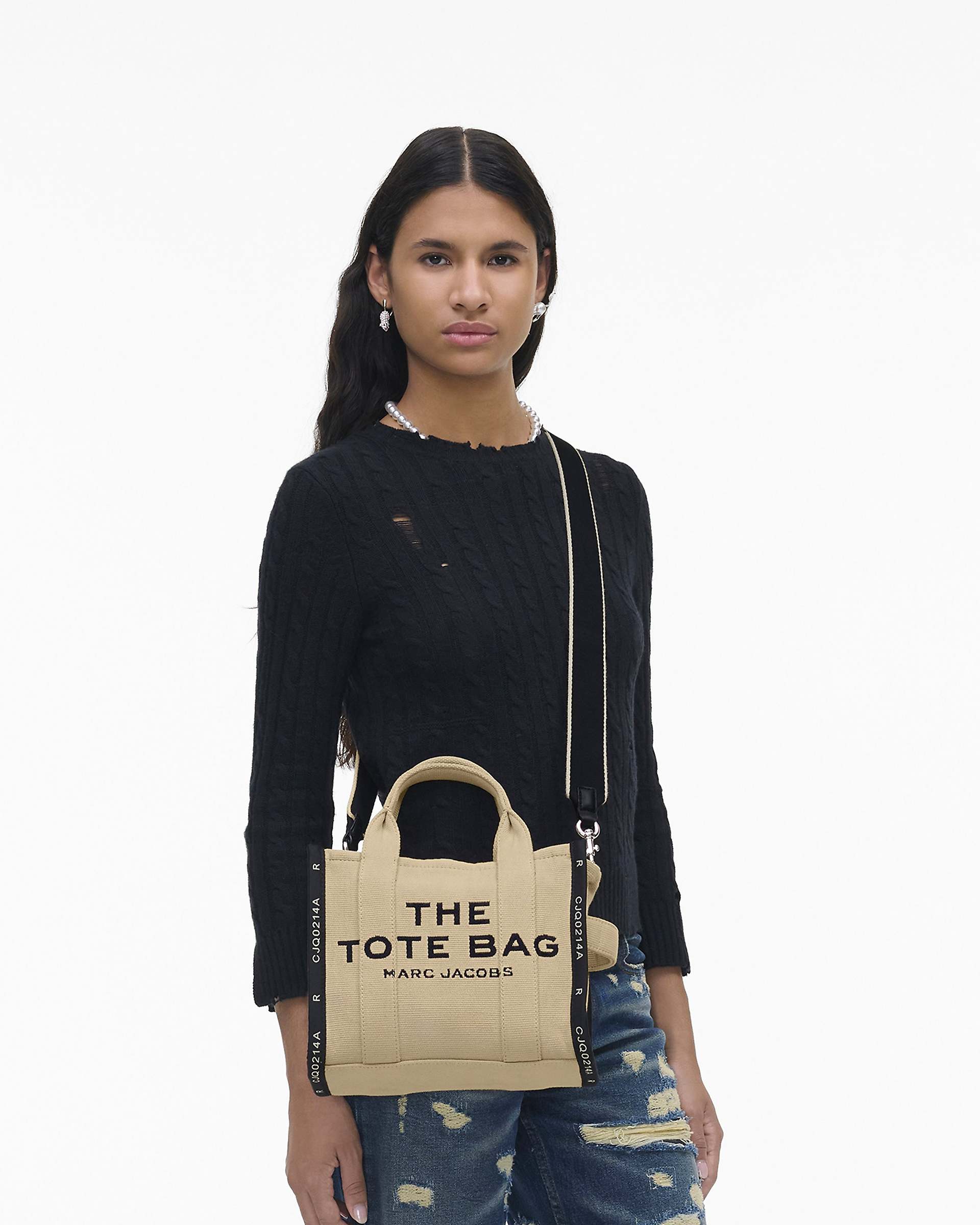 The Jacquard Small Tote Bag - Warm Sand | Marc Jacobs discount