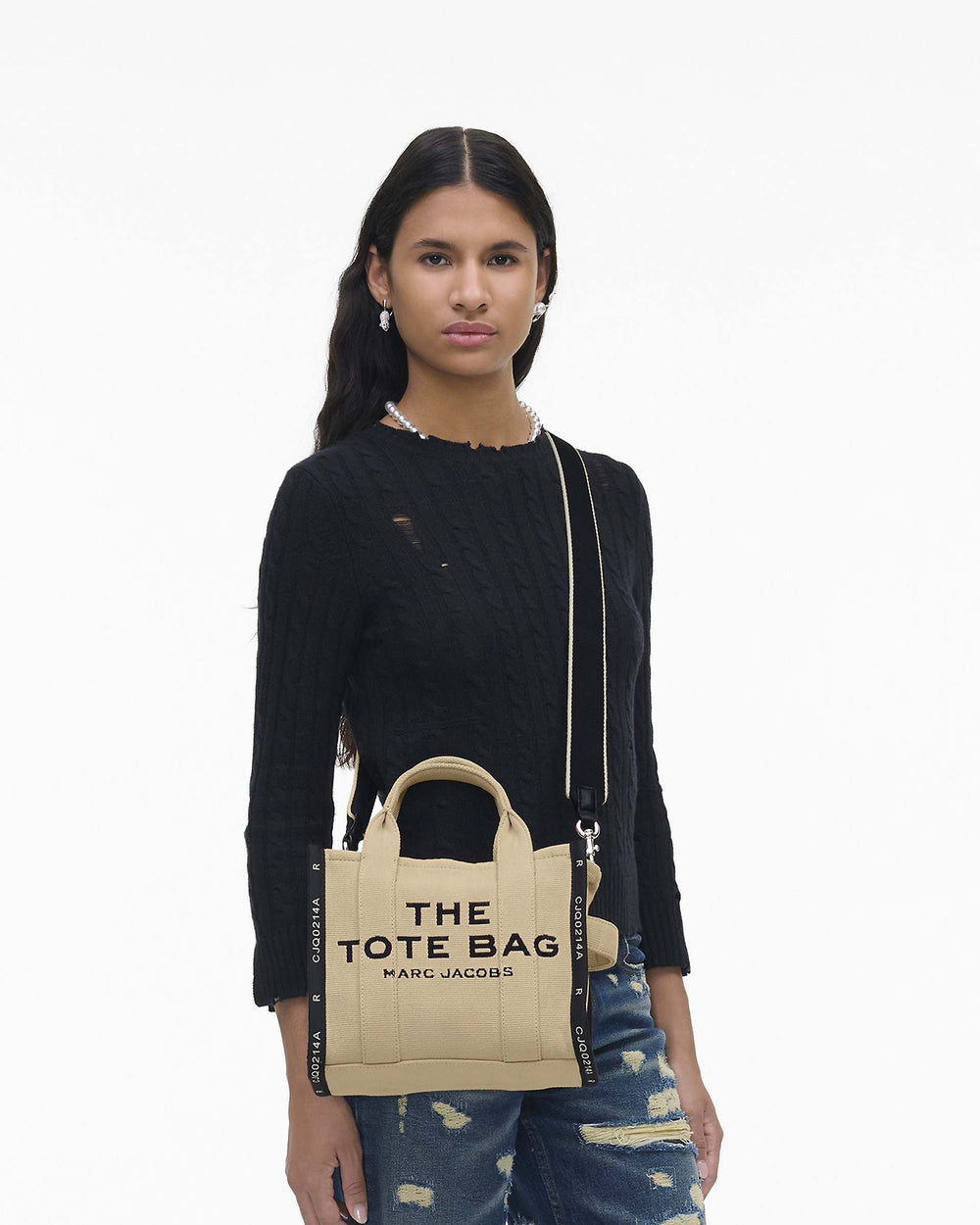 The Jacquard Small Tote Bag - Warm Sand | Marc Jacobs discount