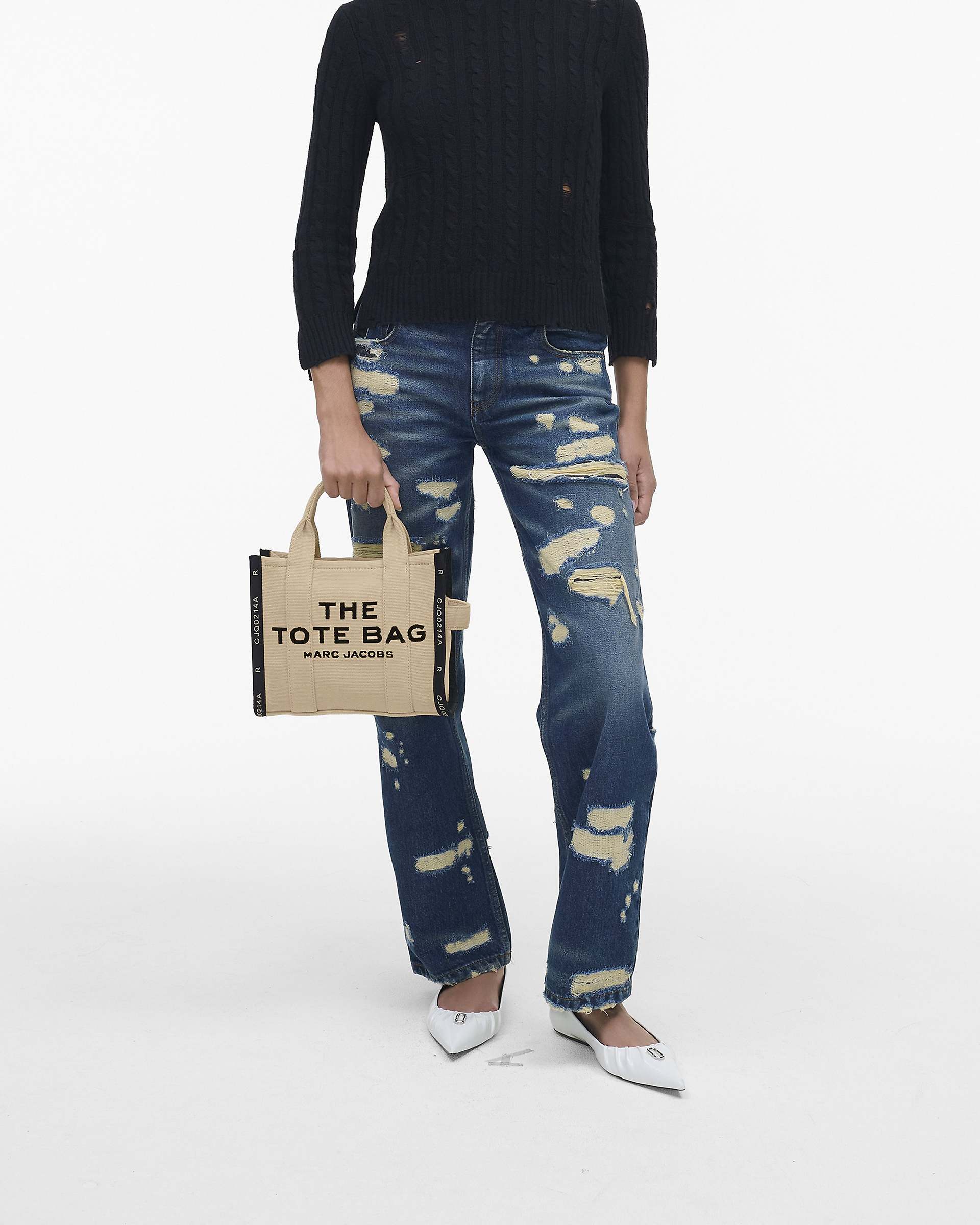 The Jacquard Small Tote Bag - Warm Sand | Marc Jacobs discount