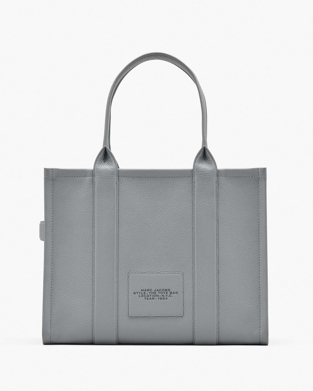 The Leather Large Tote Bag - Wolf Grey | Marc Jacobs for sale