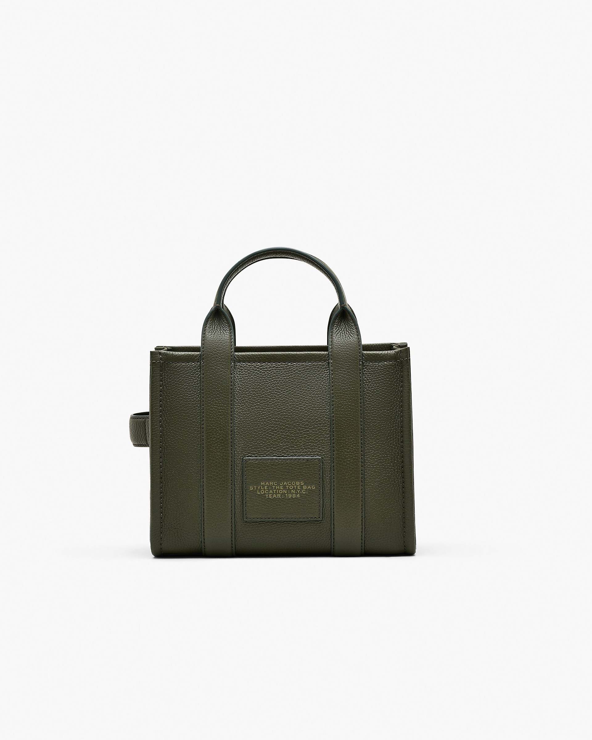 The Leather Small Tote Bag - Forest | Marc Jacobs discount