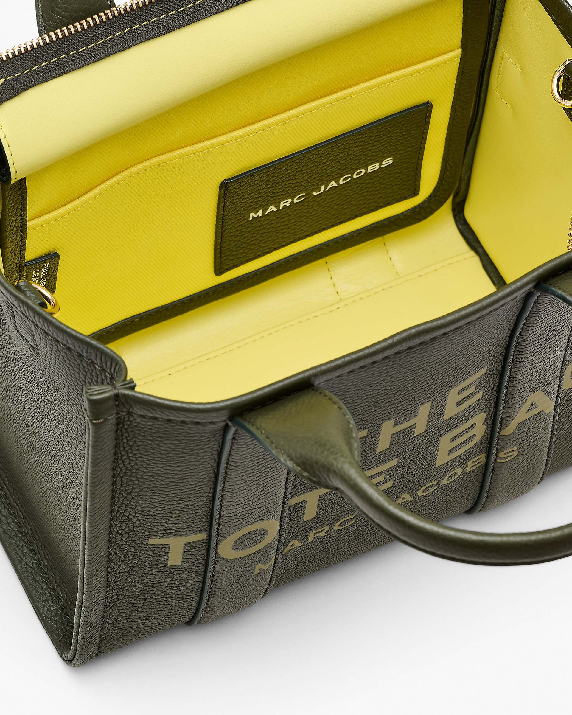 The Leather Small Tote Bag - Forest | Marc Jacobs discount