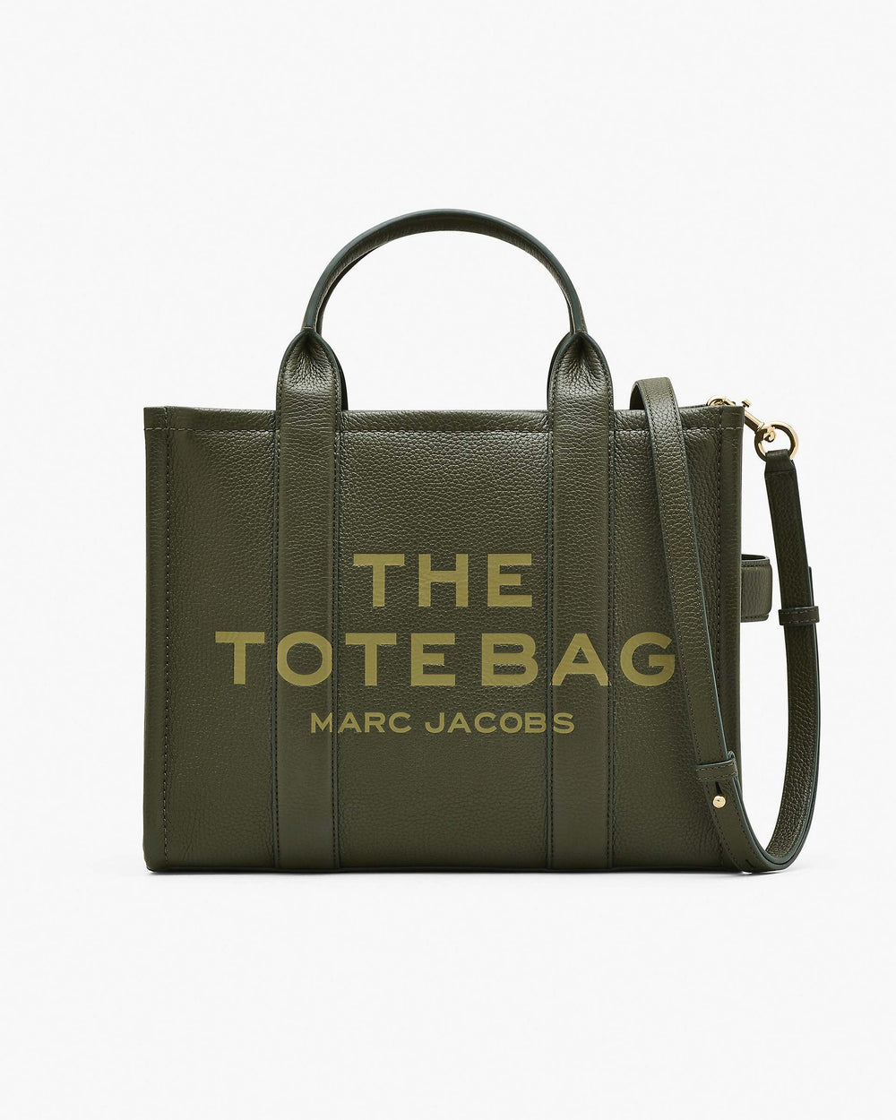 The Leather Medium Tote Bag - Forest | Marc Jacobs online