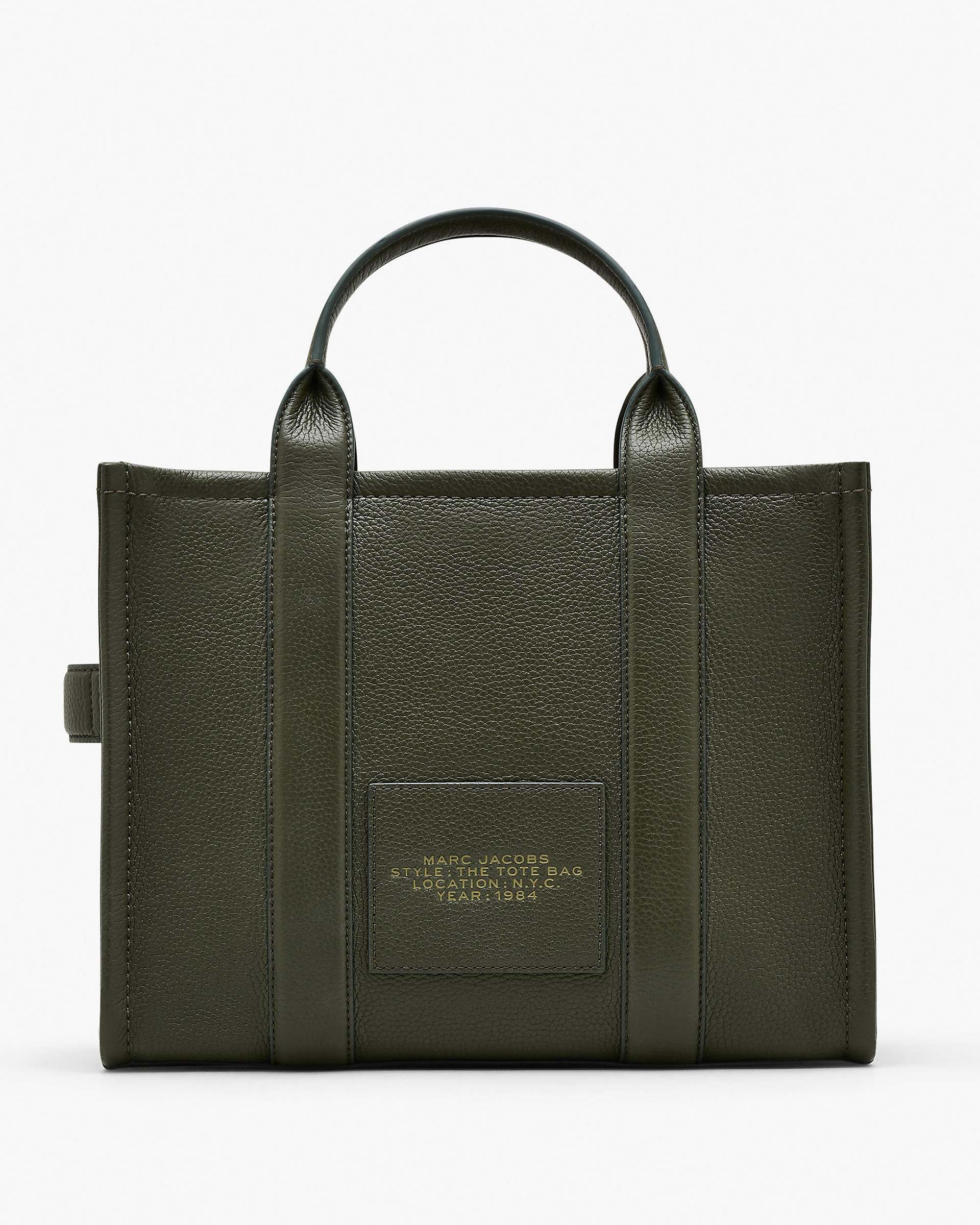 The Leather Medium Tote Bag - Forest | Marc Jacobs online