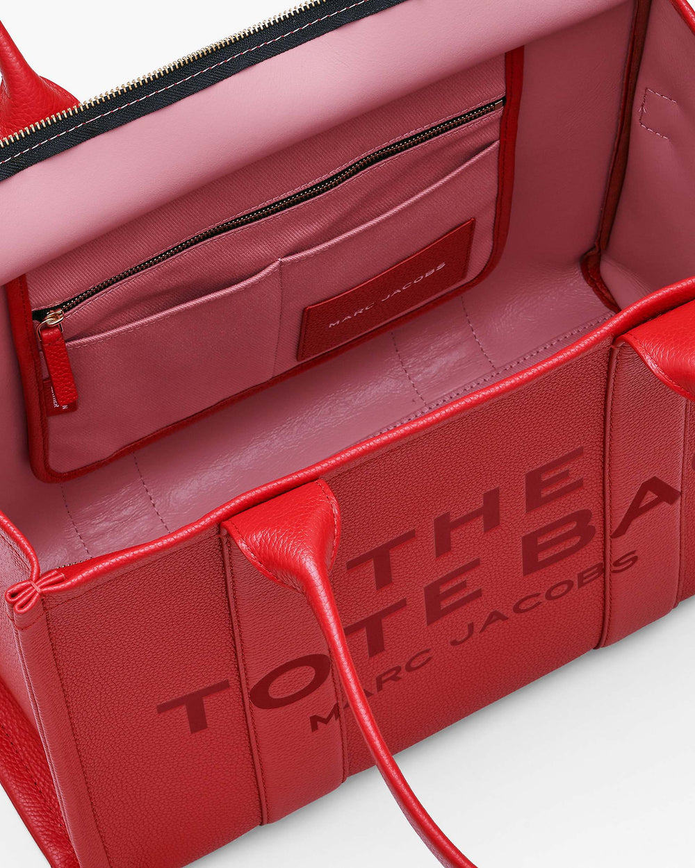 The Leather Large Tote Bag - True Red | Marc Jacobs sale