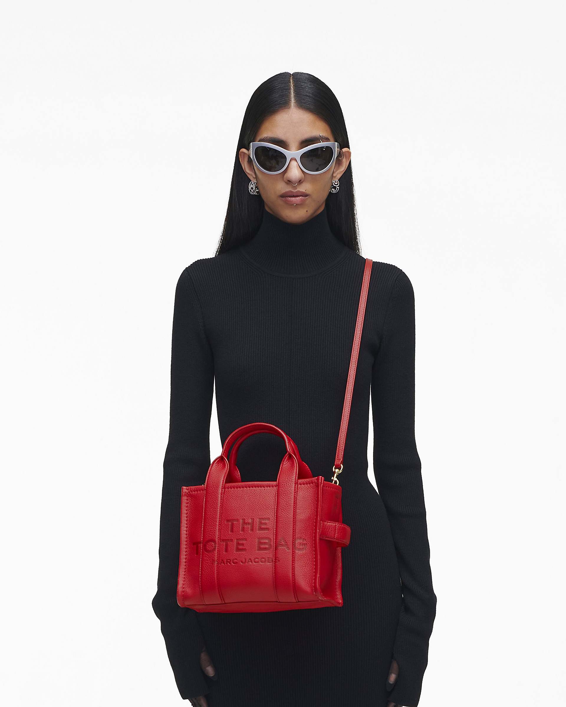 The Leather Small Tote Bag - True Red | Marc Jacobs for sale