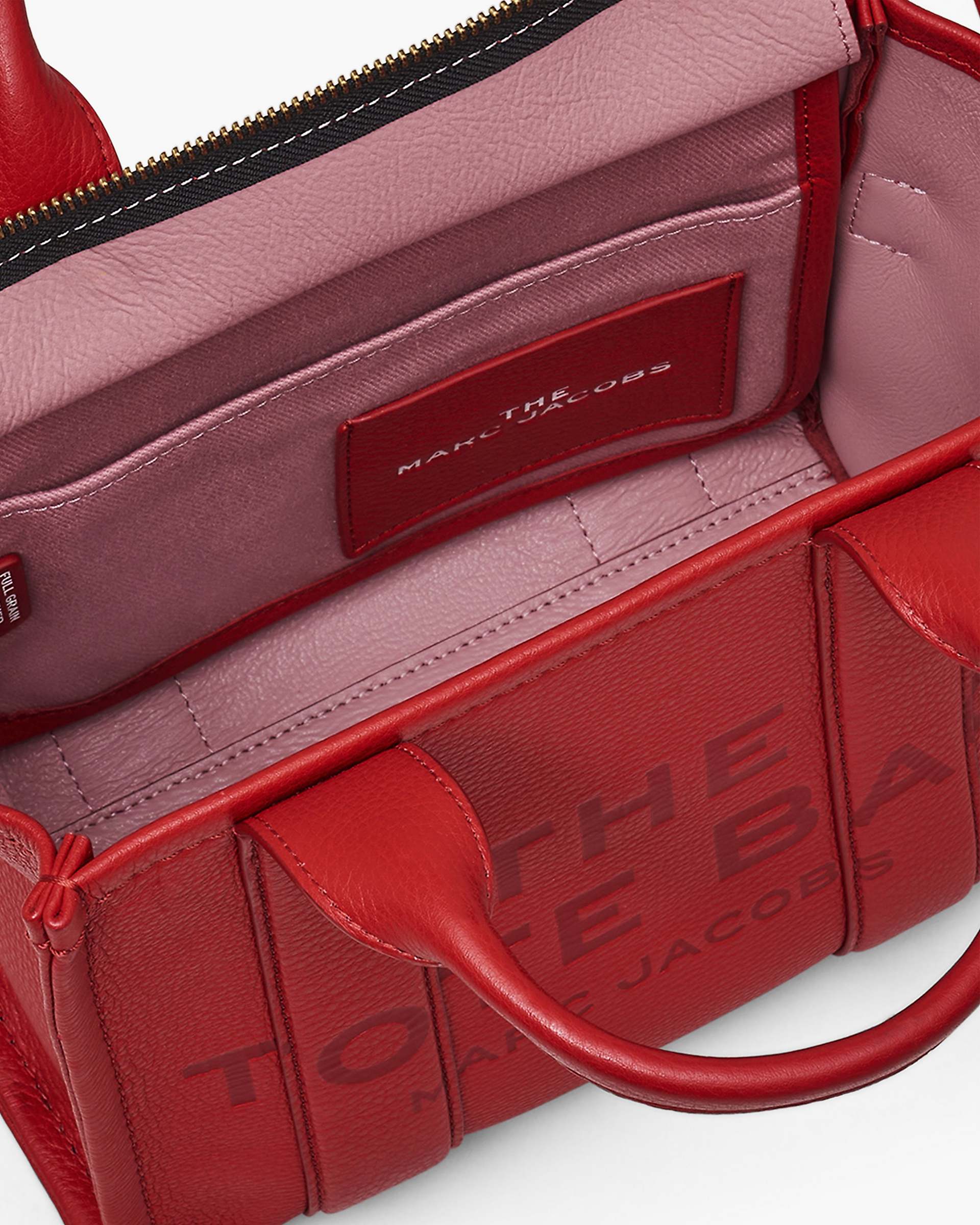 The Leather Small Tote Bag - True Red | Marc Jacobs for sale