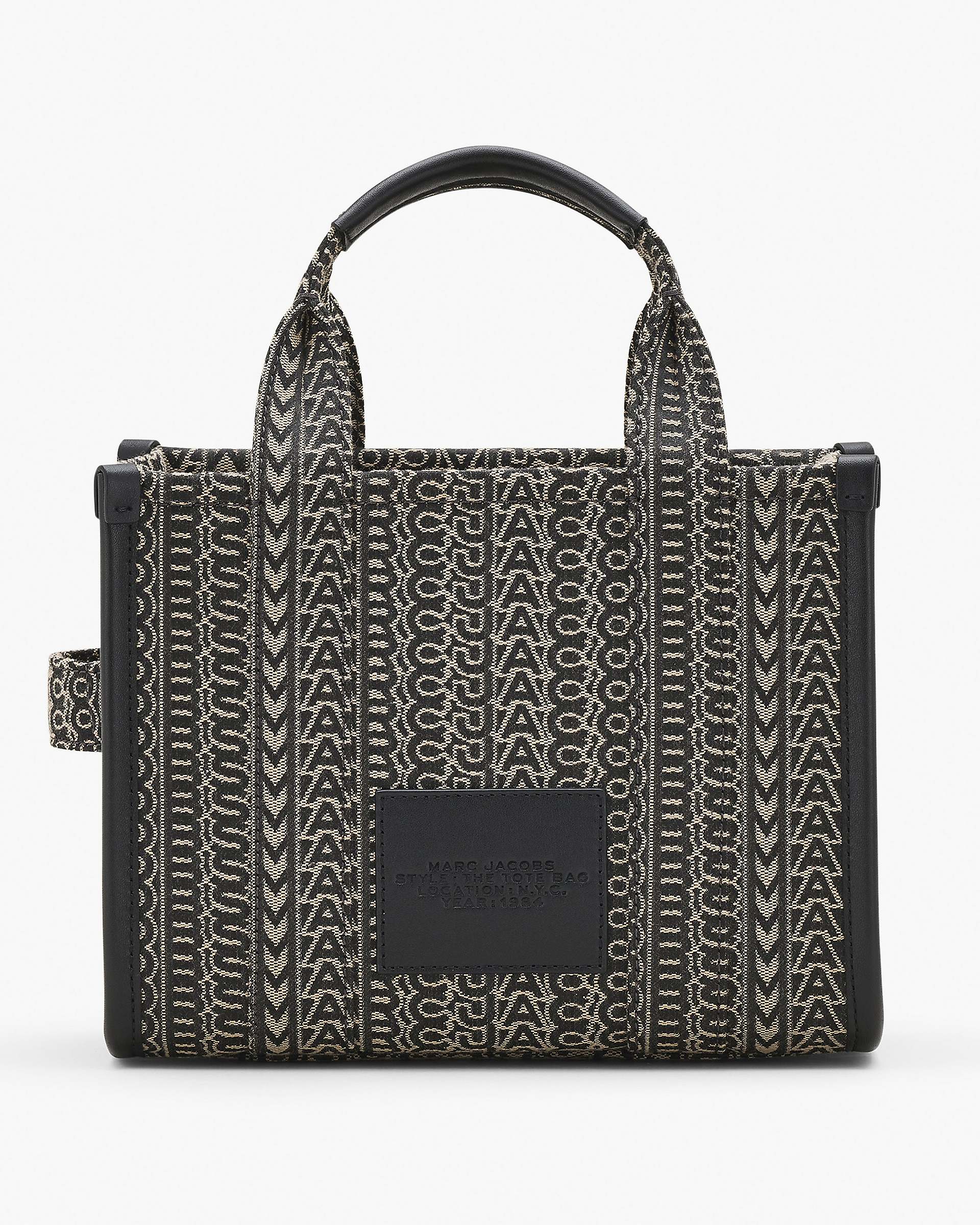 The Monogram Jacquard Small Tote Bag - Beige Multi | Marc Jacobs online