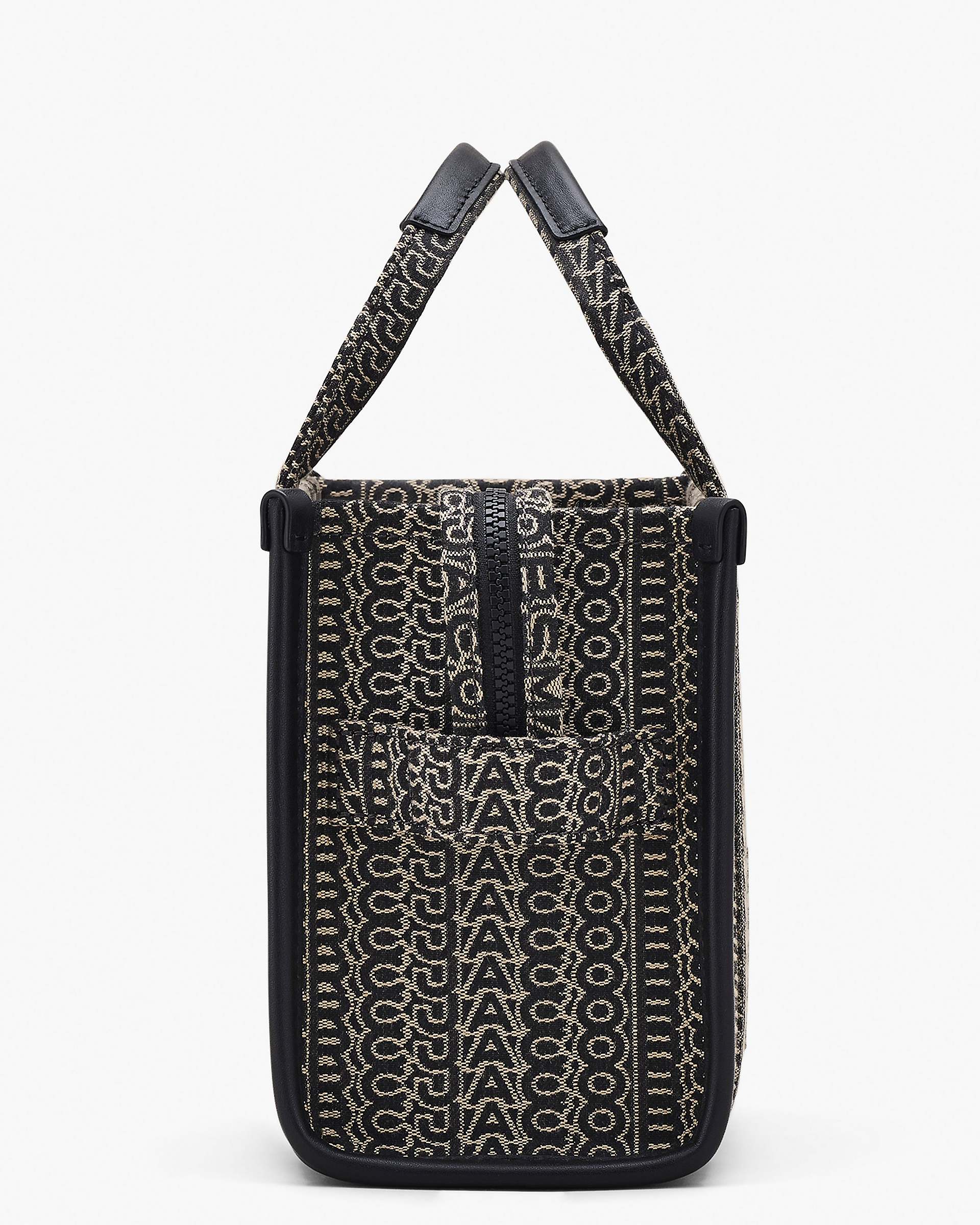 The Monogram Jacquard Small Tote Bag - Beige Multi | Marc Jacobs online