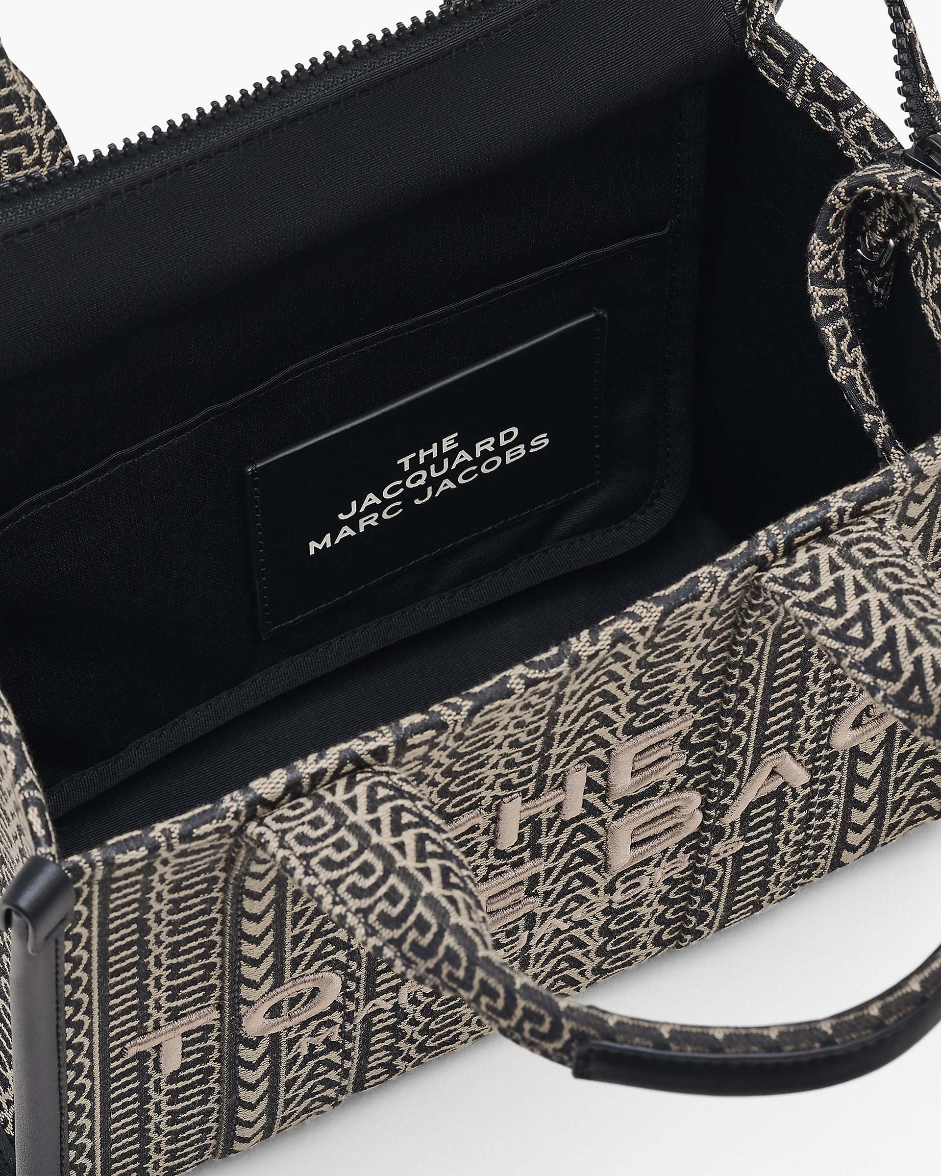 The Monogram Jacquard Small Tote Bag - Beige Multi | Marc Jacobs online