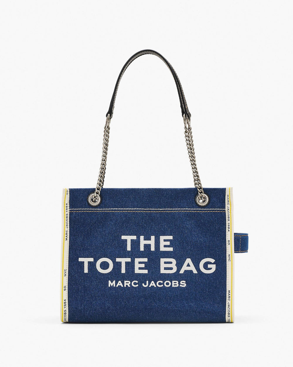 The Denim Chain Medium Tote Bag - Dark Wash | Marc Jacobs online