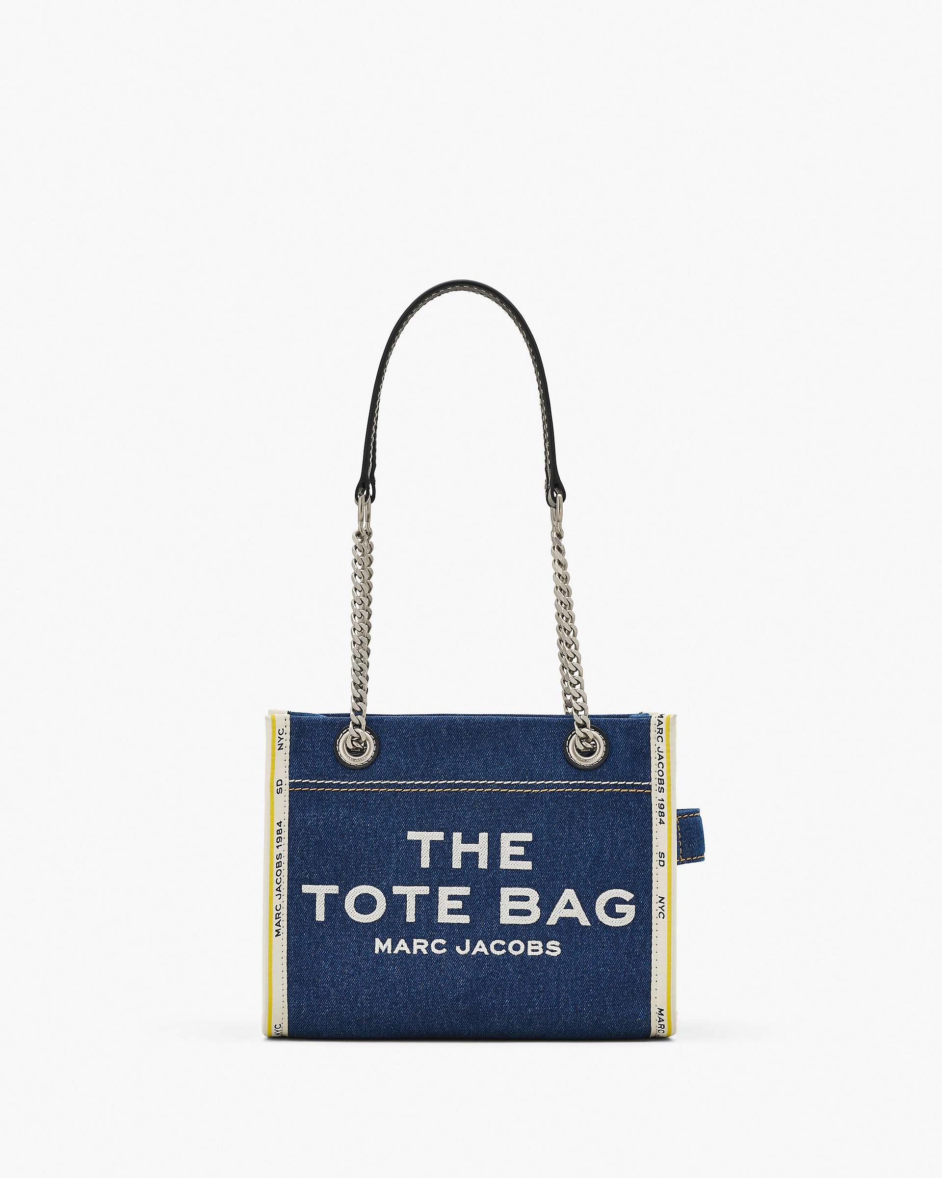 The Denim Chain Small Tote Bag - Dark Wash | Marc Jacobs discount