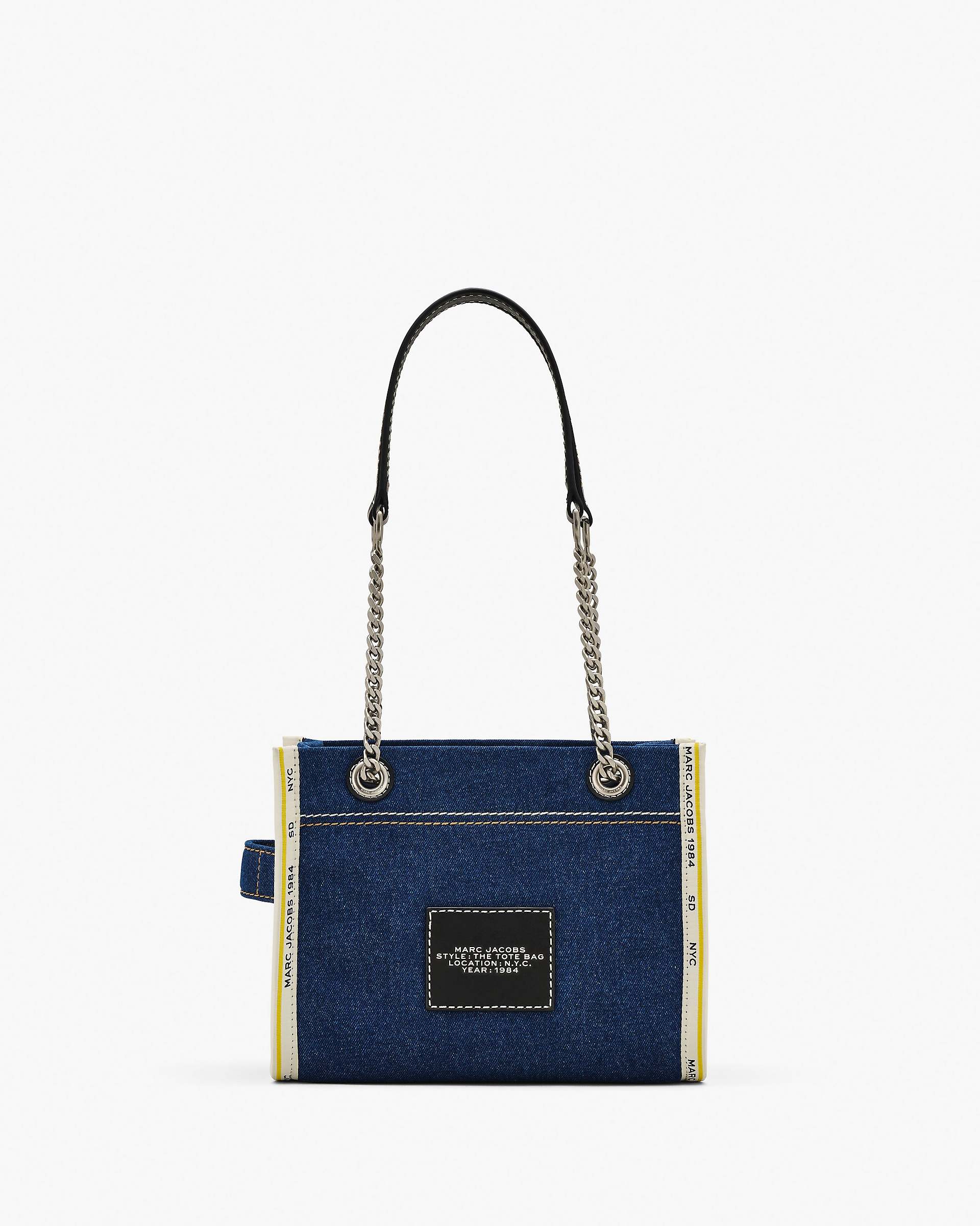 The Denim Chain Small Tote Bag - Dark Wash | Marc Jacobs discount