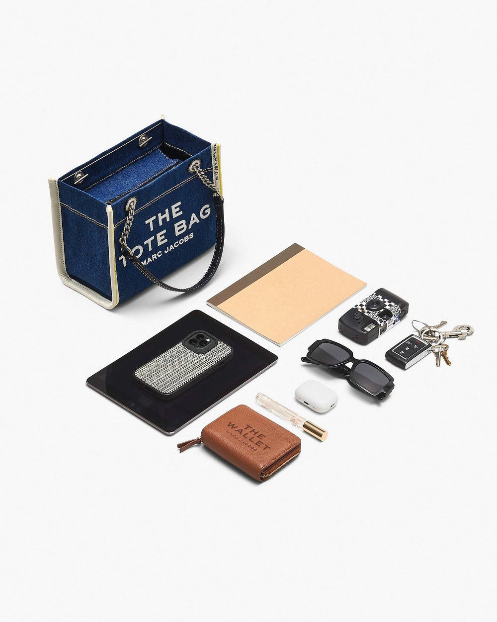 The Denim Chain Small Tote Bag - Dark Wash | Marc Jacobs discount