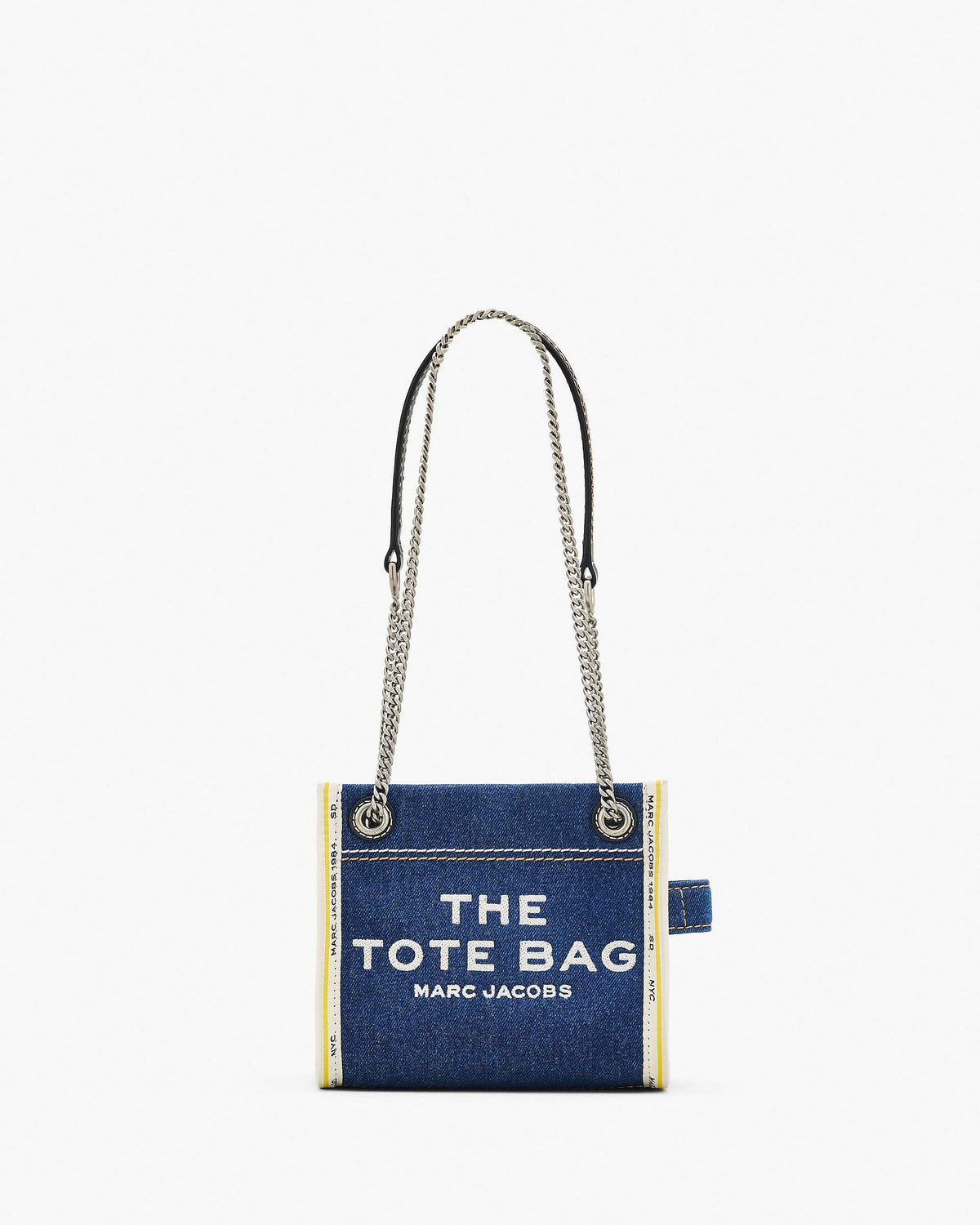 The Denim Chain Crossbody Tote Bag - Dark Wash | Marc Jacobs online