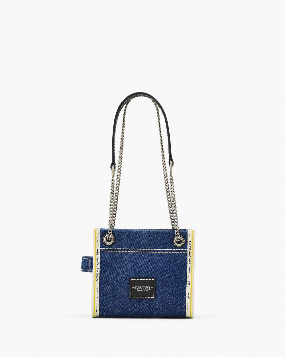 The Denim Chain Crossbody Tote Bag - Dark Wash | Marc Jacobs online