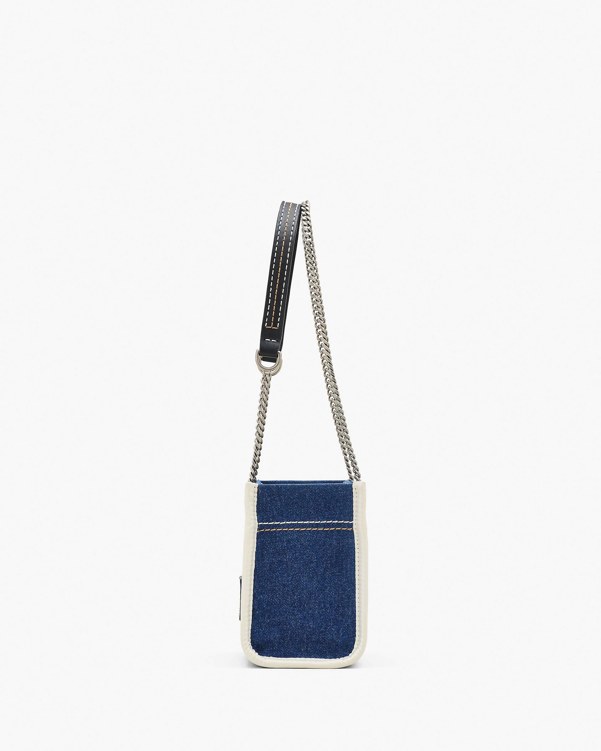 The Denim Chain Crossbody Tote Bag - Dark Wash | Marc Jacobs online