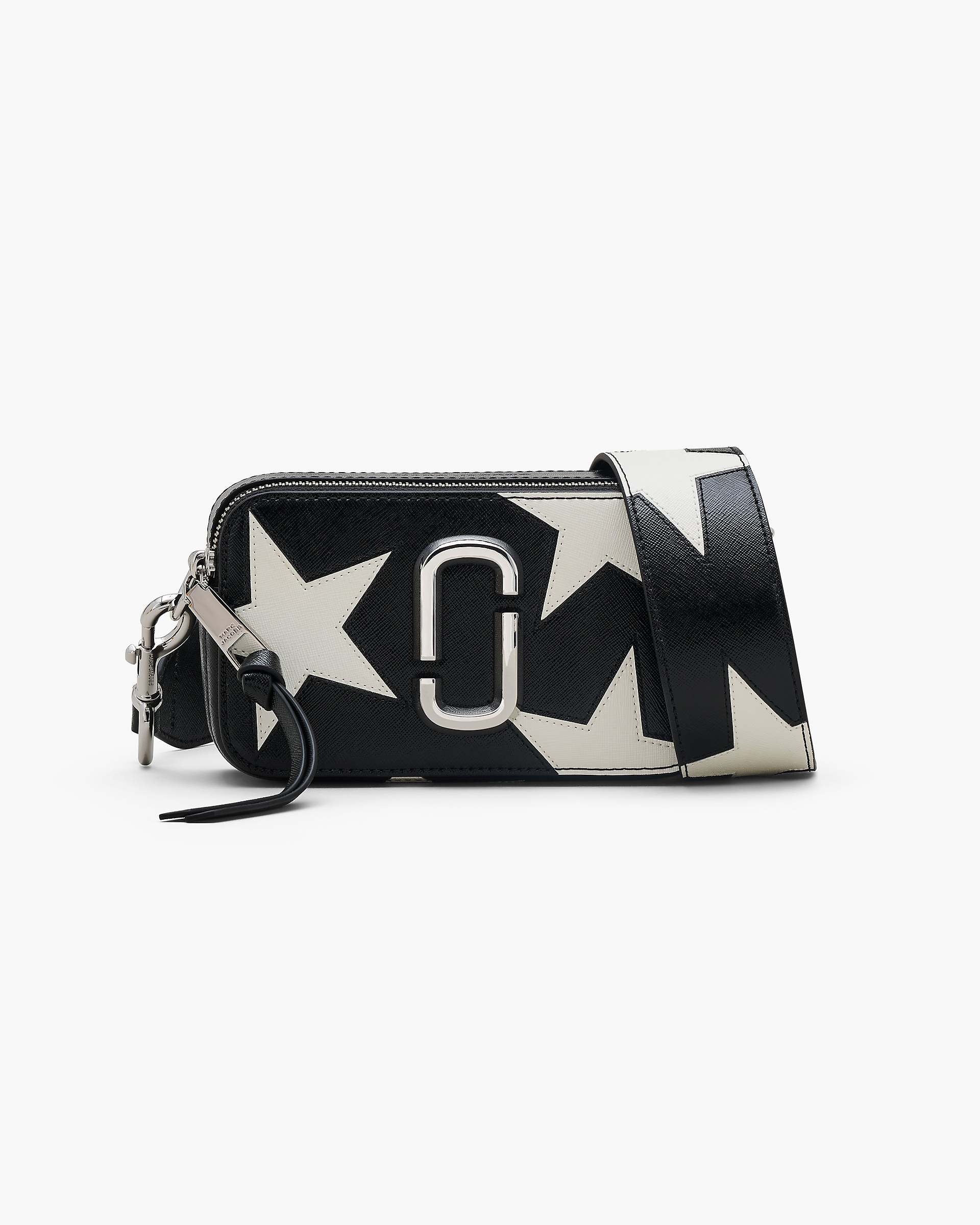 The Star Patchwork Leather Snapshot - Black/White | Marc Jacobs sale
