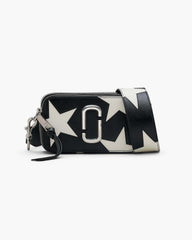 The Star Patchwork Leather Snapshot - Black/White | Marc Jacobs sale