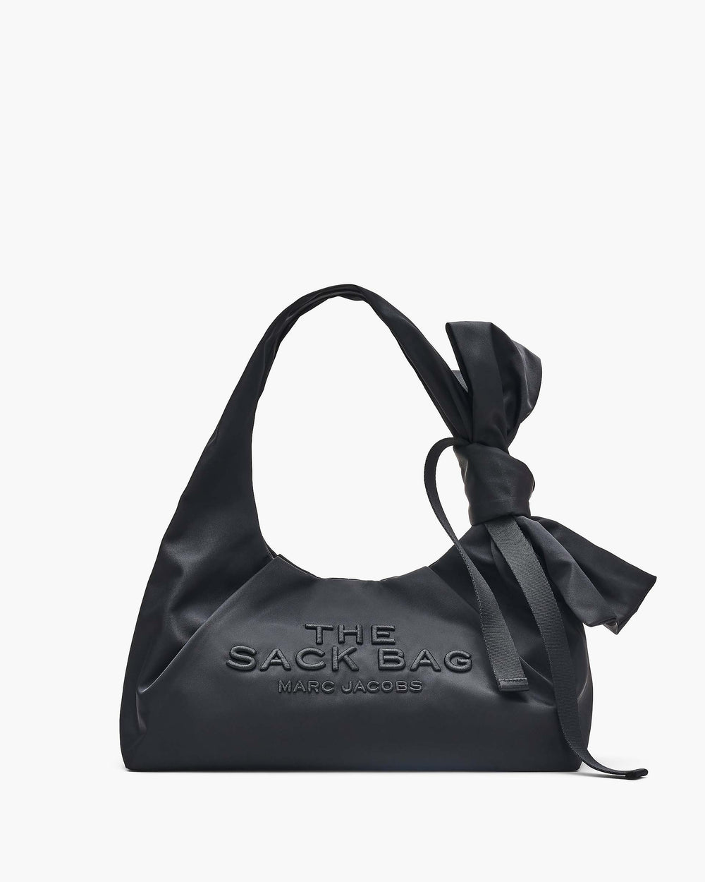 The Bow Nylon Sack Bag - Black|Black | Marc Jacobs online