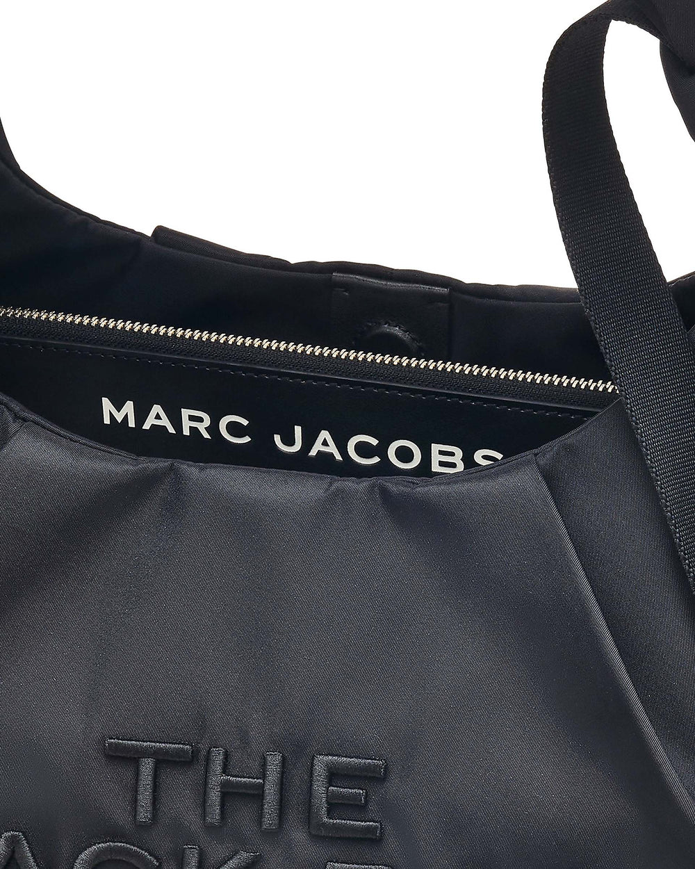 The Bow Nylon Sack Bag - Black|Black | Marc Jacobs online
