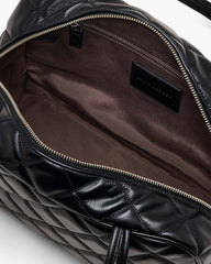 The Quilted Leather Dual Satchel - Black | Marc Jacobs online