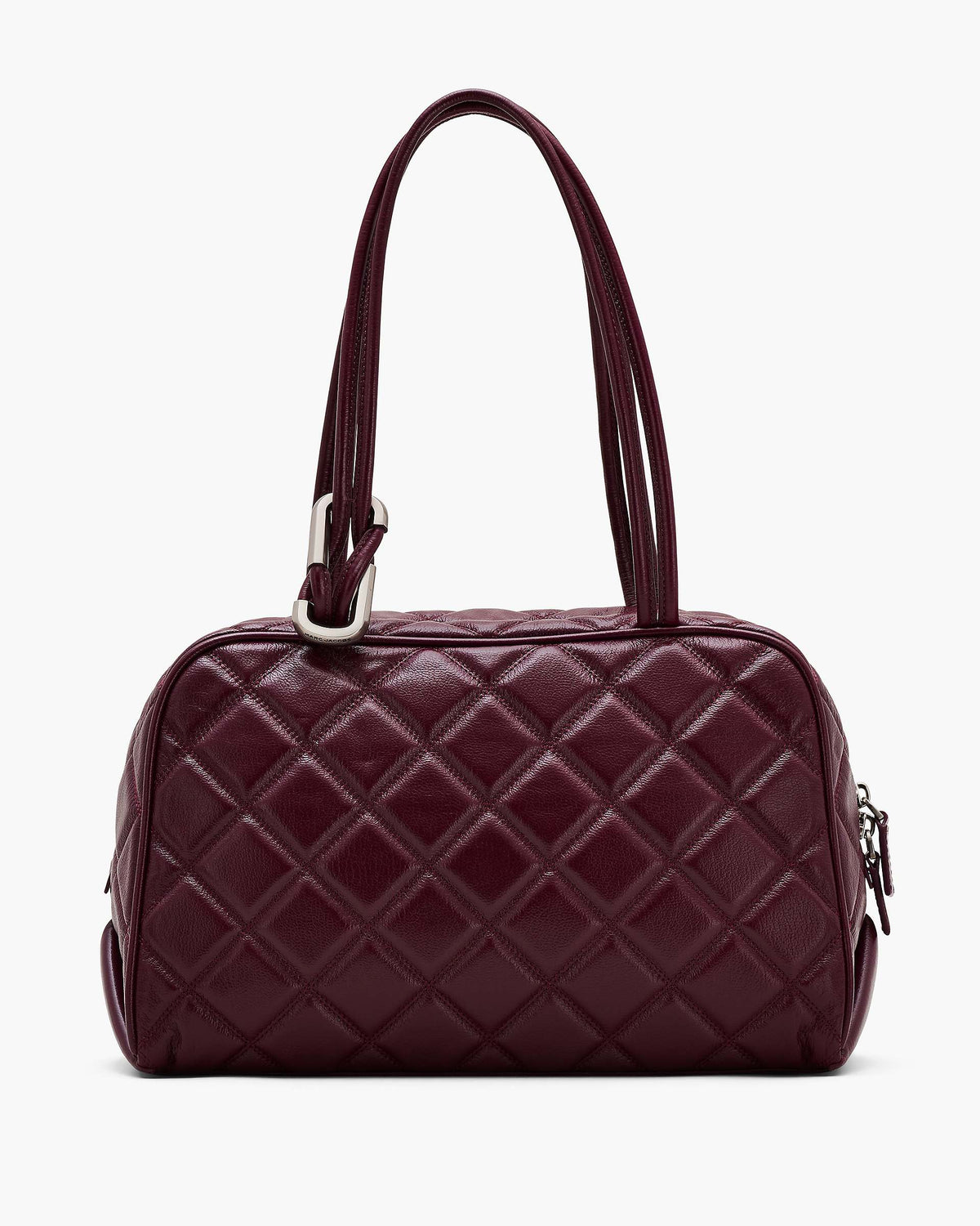 The Quilted Leather Dual Satchel - Dark Plum | Marc Jacobs sale