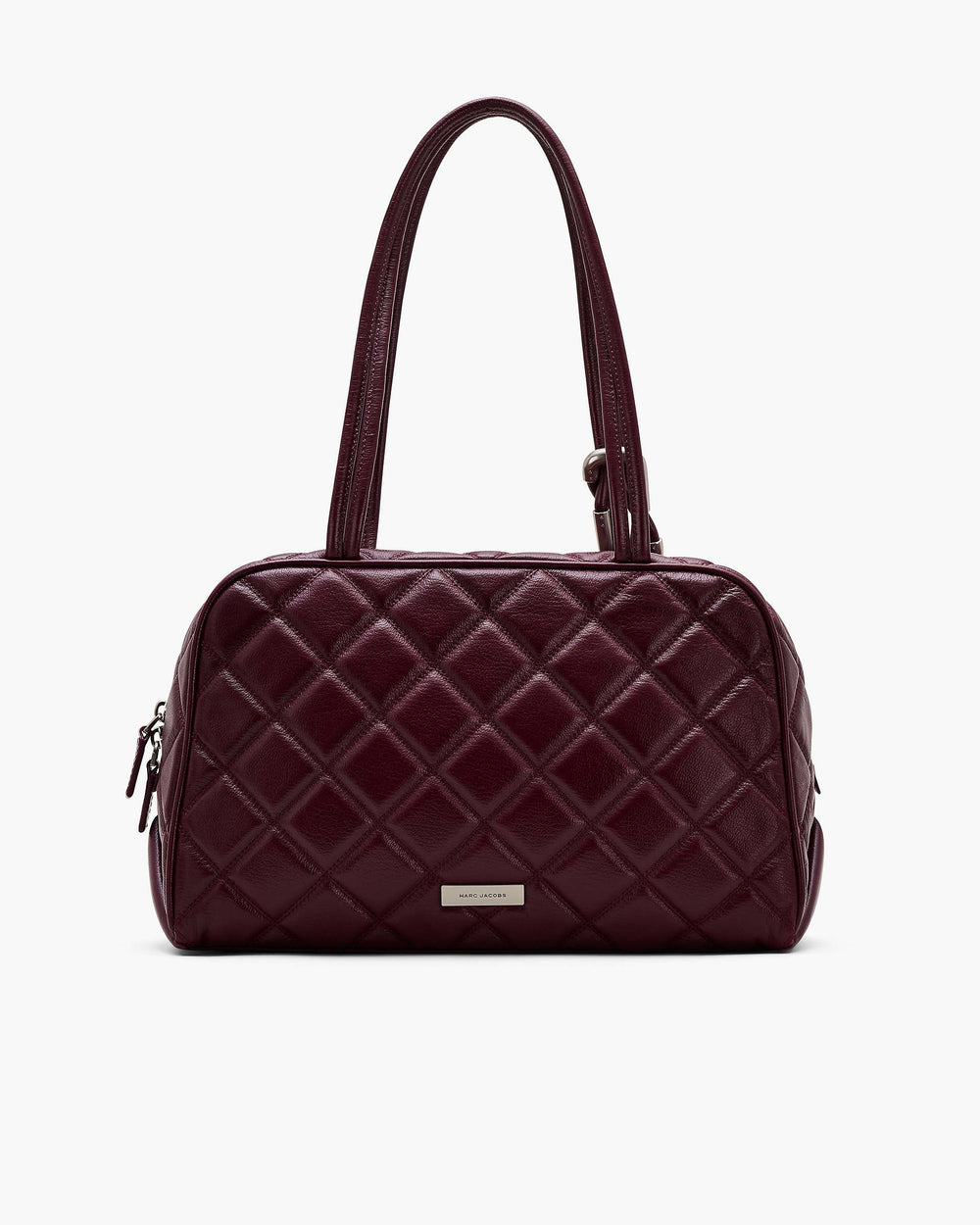 The Quilted Leather Dual Satchel - Dark Plum | Marc Jacobs sale