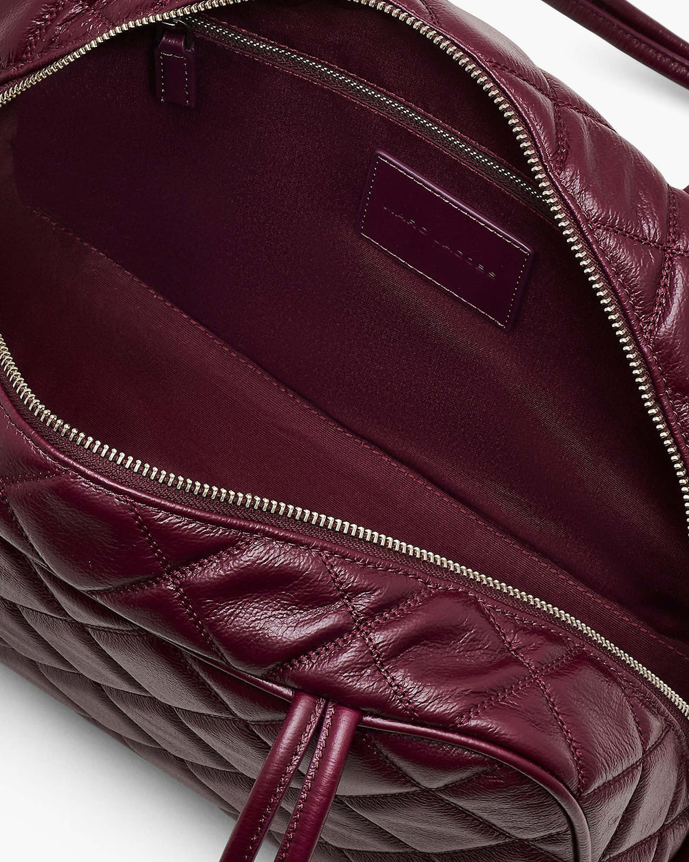 The Quilted Leather Dual Satchel - Dark Plum | Marc Jacobs sale