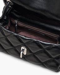 The Quilted Mini Dual Shoulder Bag - Black|Black | Marc Jacobs for sale