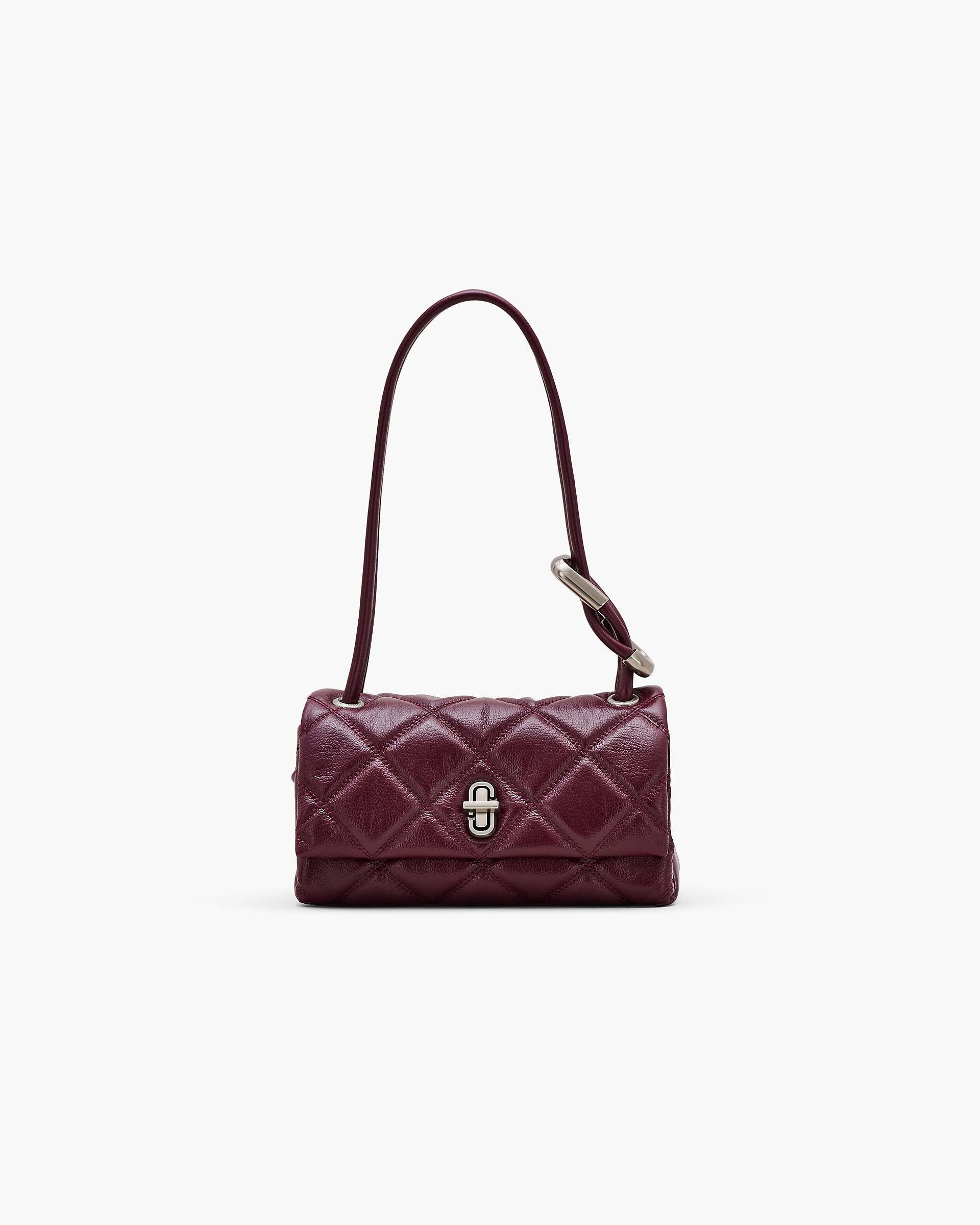 The Quilted Mini Dual Shoulder Bag - Dark Plum|Dark Plum | Marc Jacobs on sale