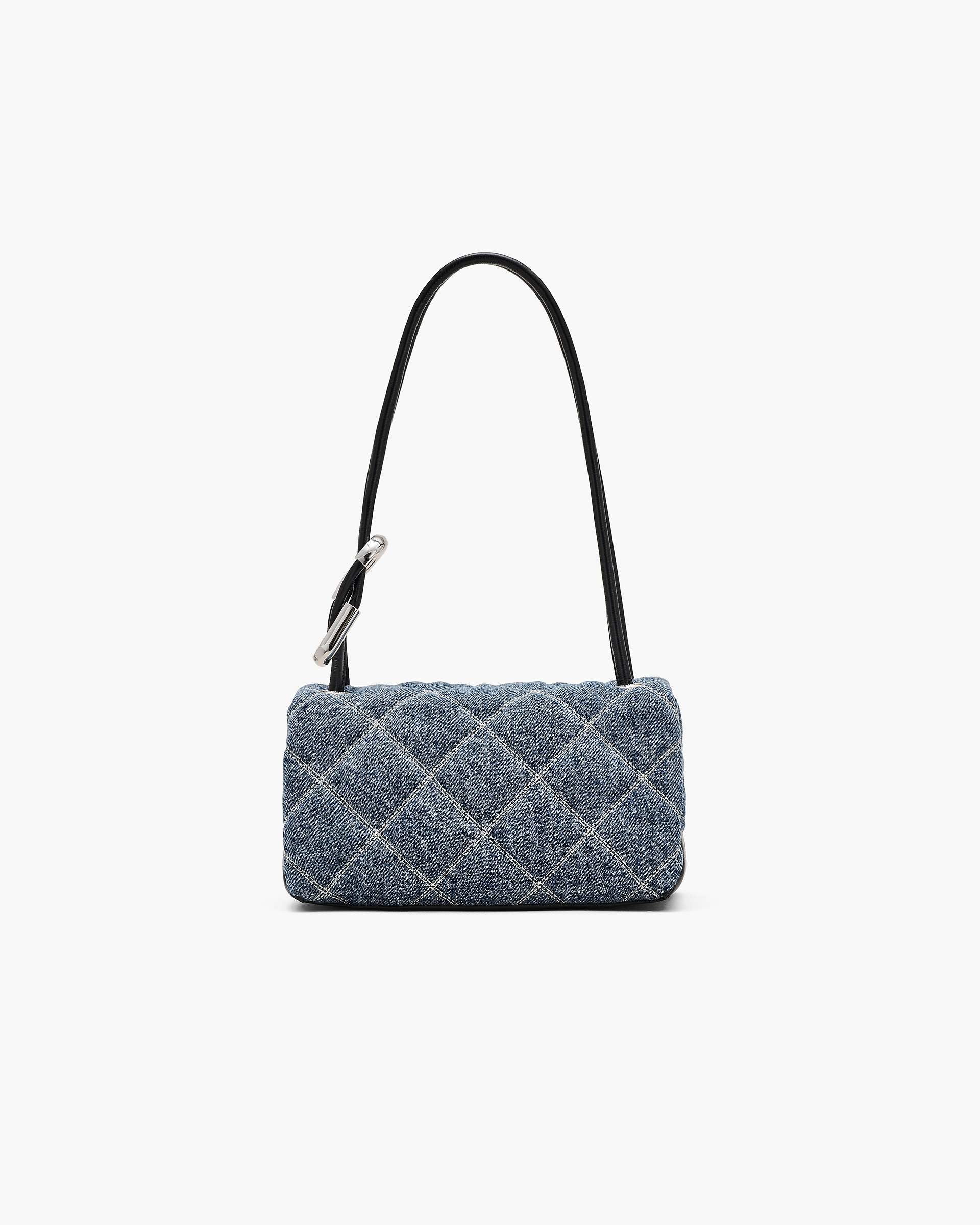 The Quilted Denim Mini Dual Shoulder Bag - Light Wash Indigo | Marc Jacobs US