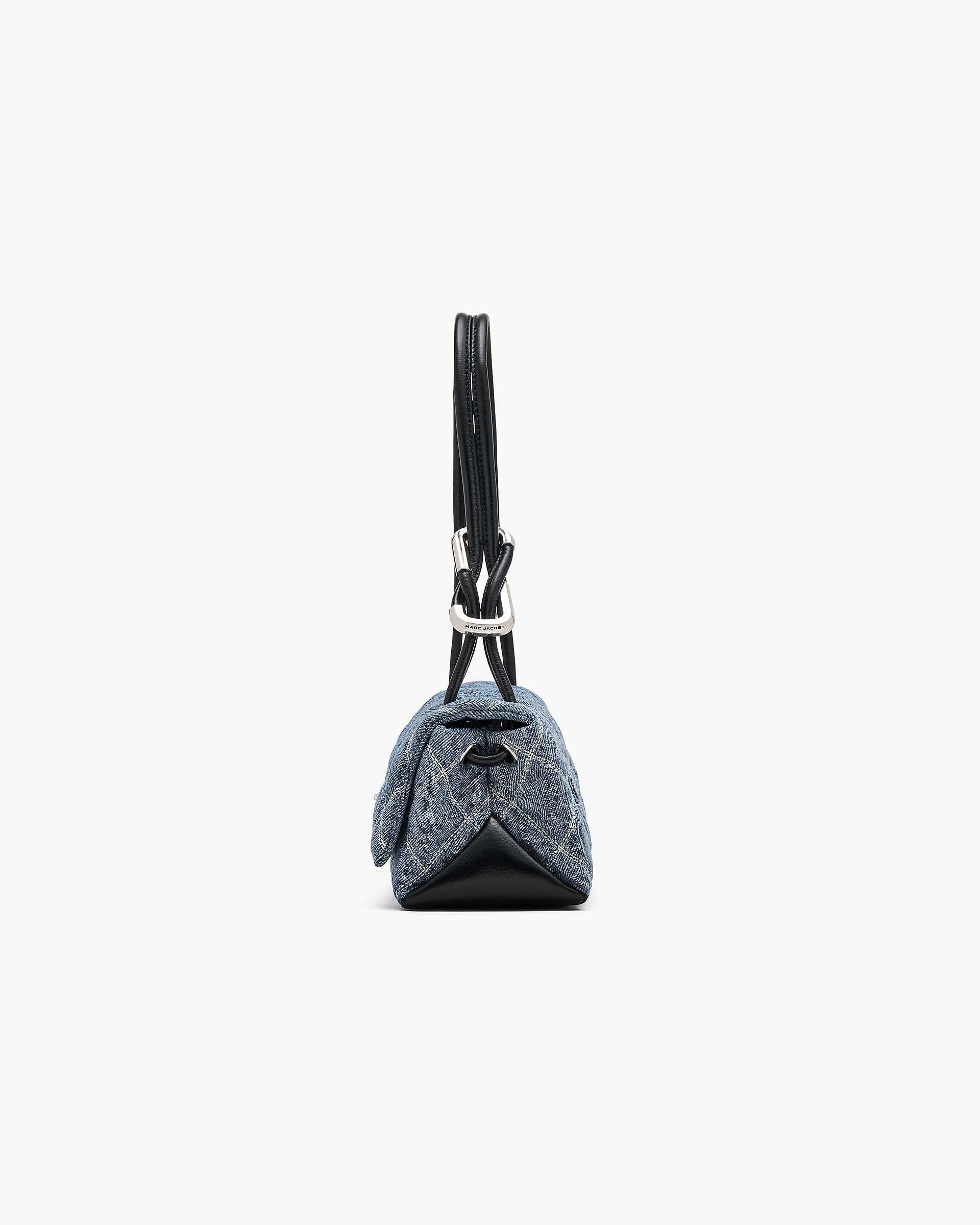 The Quilted Denim Mini Dual Shoulder Bag - Light Wash Indigo | Marc Jacobs US