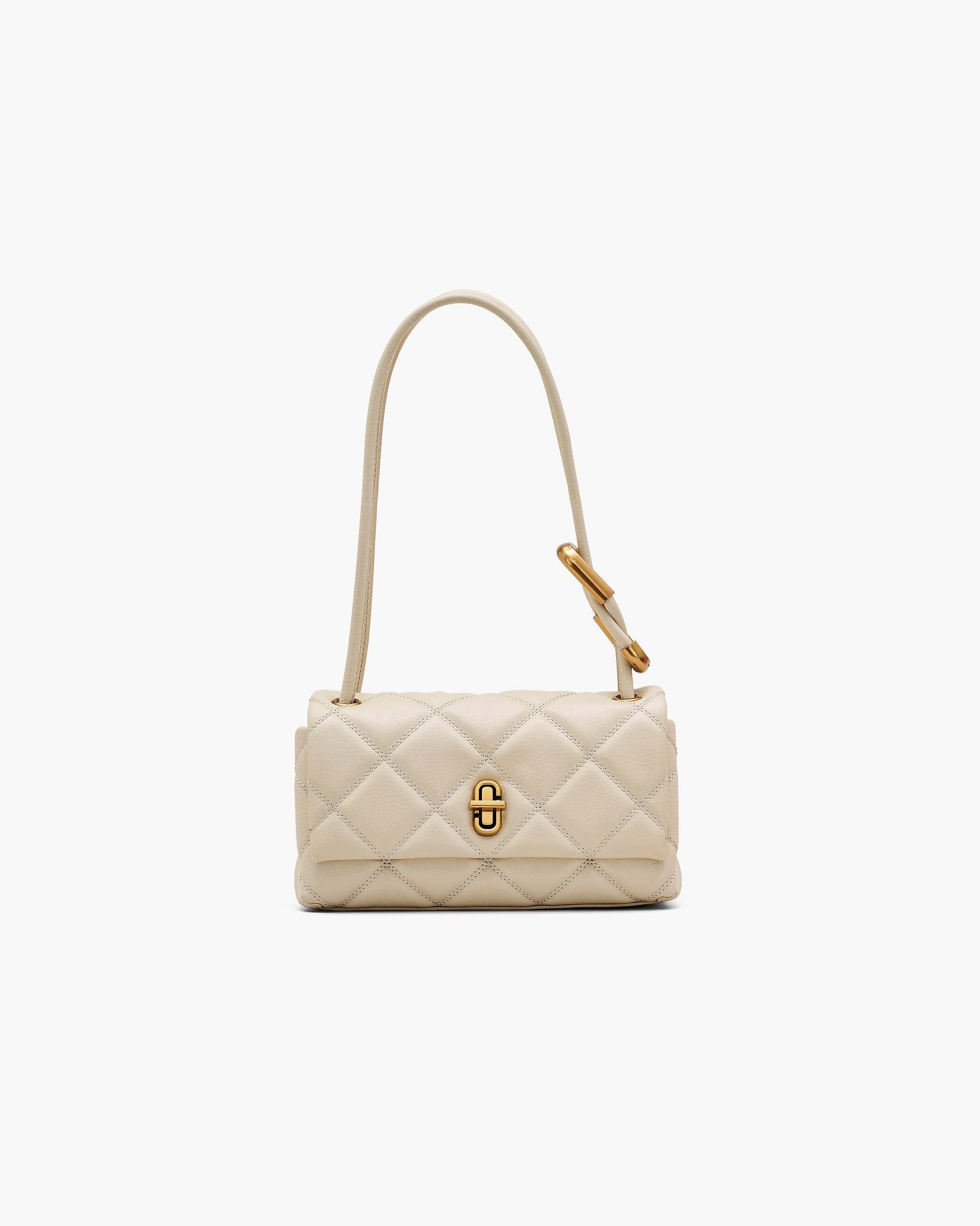 The Quilted Mini Dual Shoulder Bag - Cloud White|Cloud White | Marc Jacobs online
