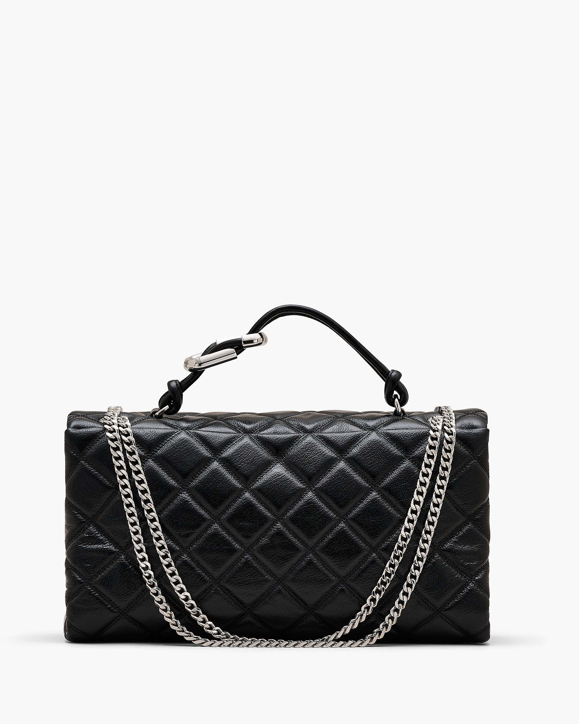 The Quilted XL Dual Convertible Shoulder Bag - Black | Marc Jacobs discount