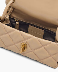 The Quilted Mini Dual Shoulder Bag - Camel|Camel | Marc Jacobs online