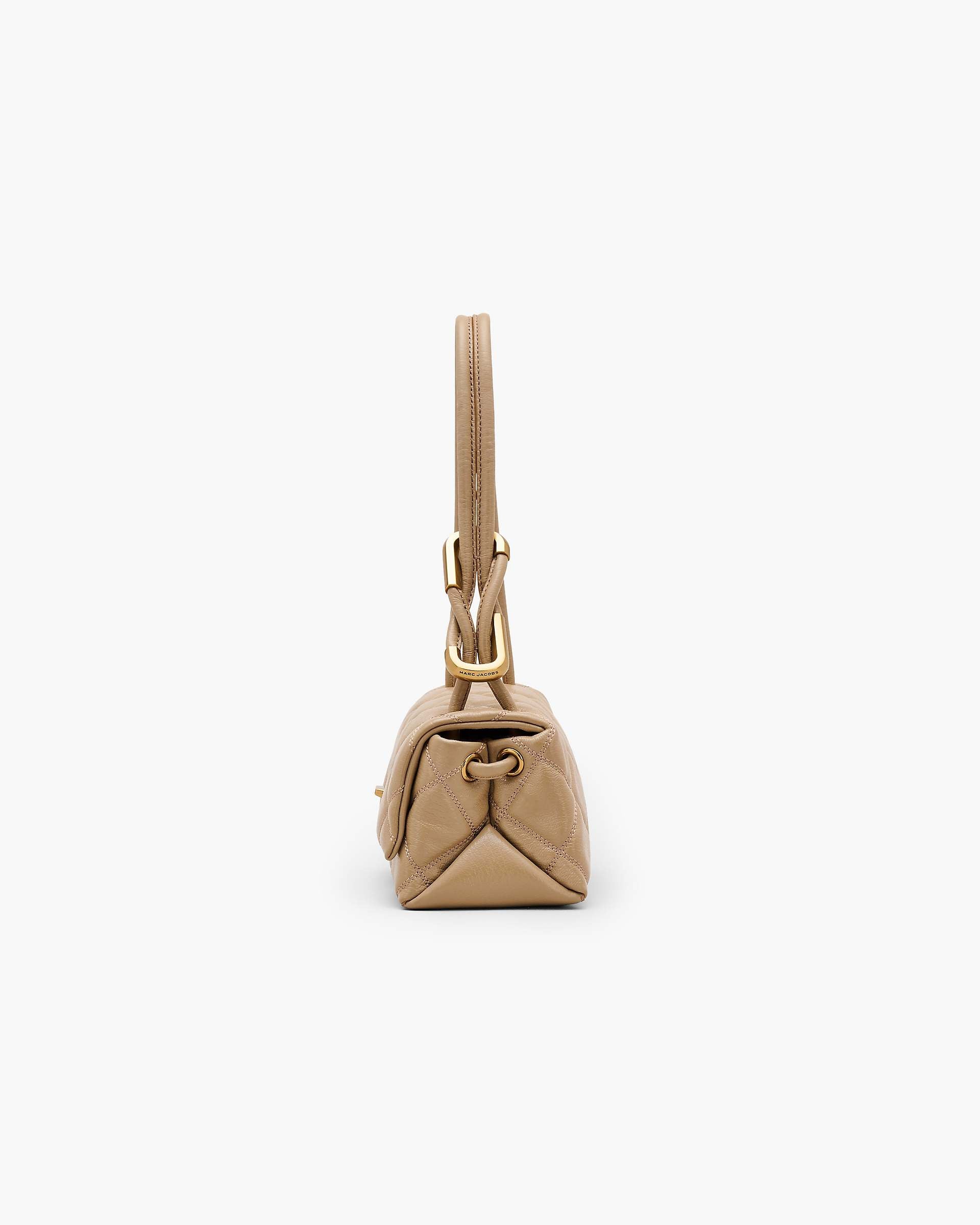 The Quilted Mini Dual Shoulder Bag - Camel|Camel | Marc Jacobs online