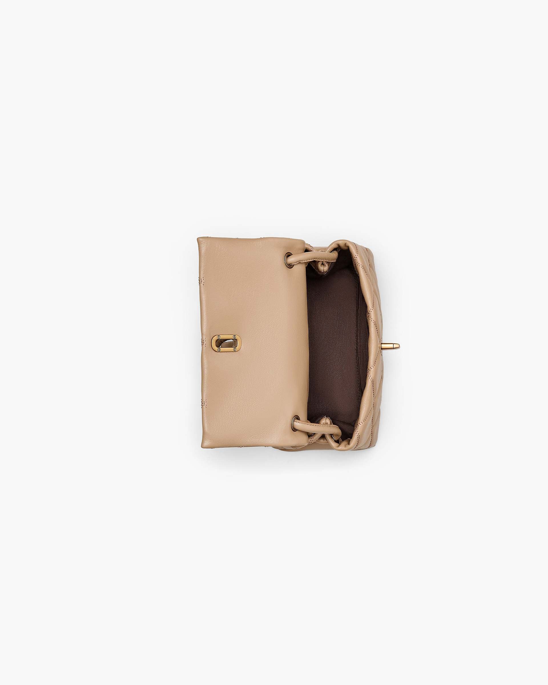 The Quilted Mini Dual Shoulder Bag - Camel|Camel | Marc Jacobs online