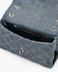 The Quilted Denim Dual Chain Shoulder Bag - Light Wash Indigo | Marc Jacobs sale